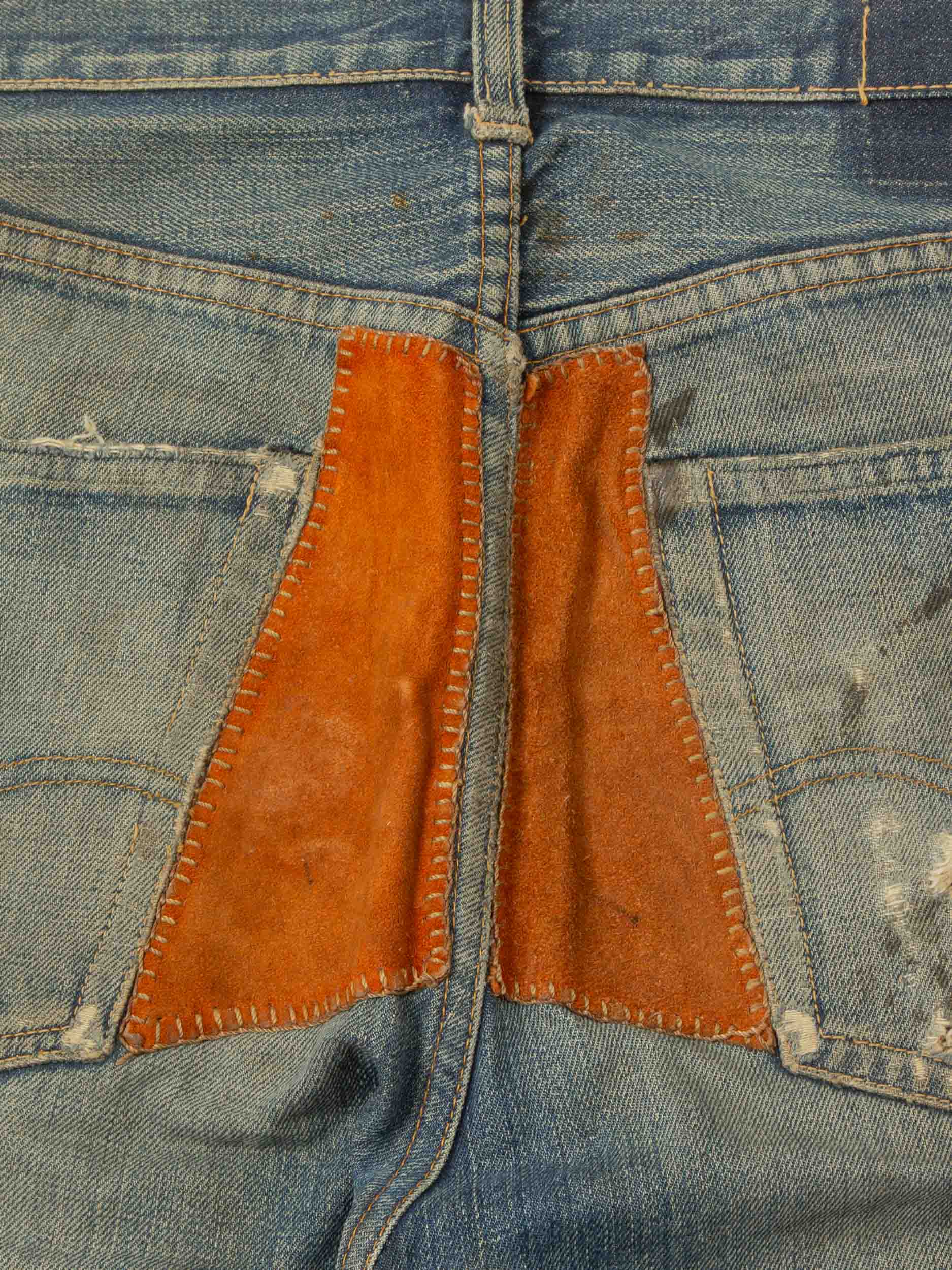 Vtg 1960s Patchwork Selvedge Levi's 505 - Made in USA (28x31) - Image 10