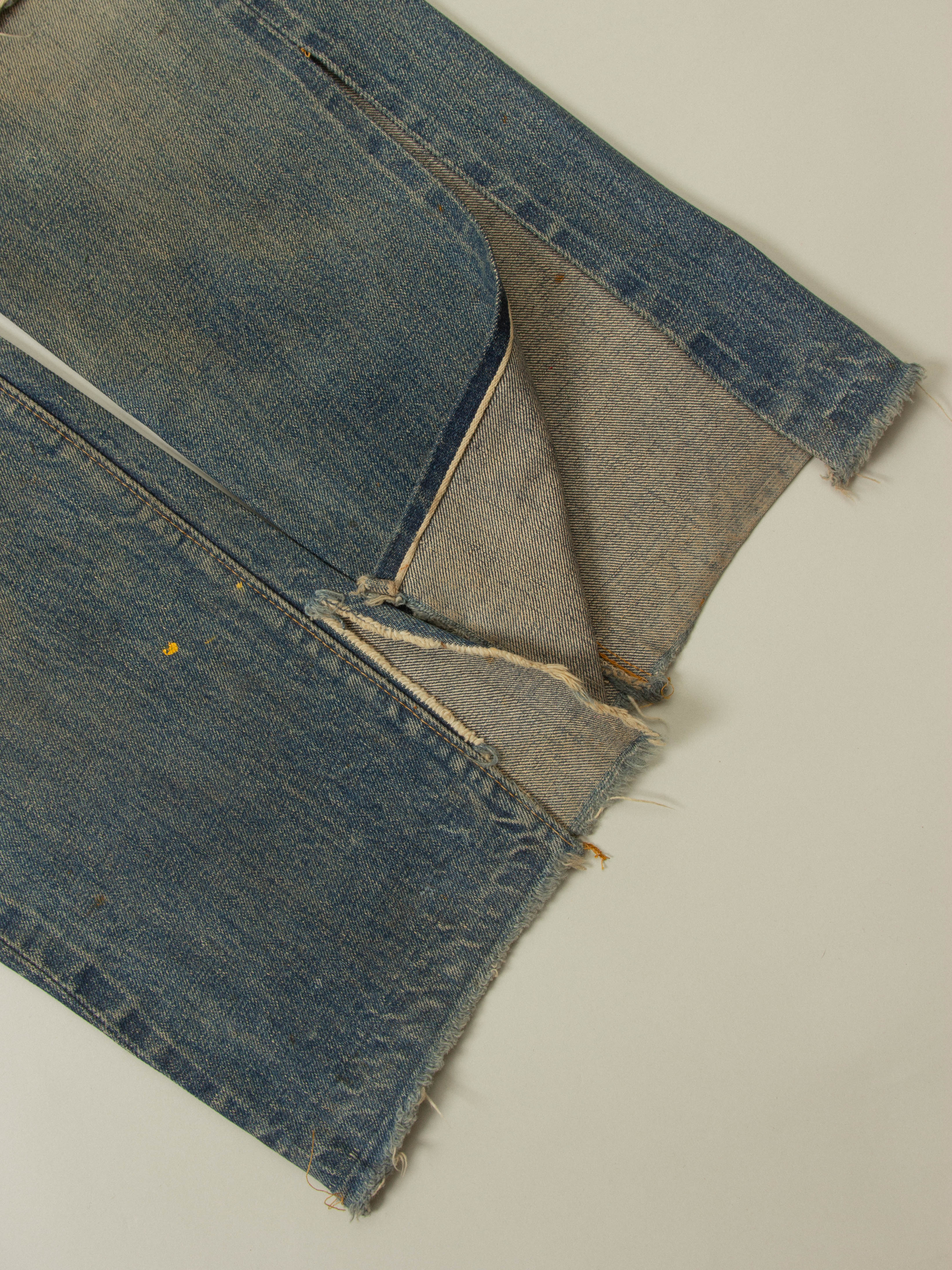 Vtg 1960s Patchwork Selvedge Levi's 505 - Made in USA (28x31) - Image 12