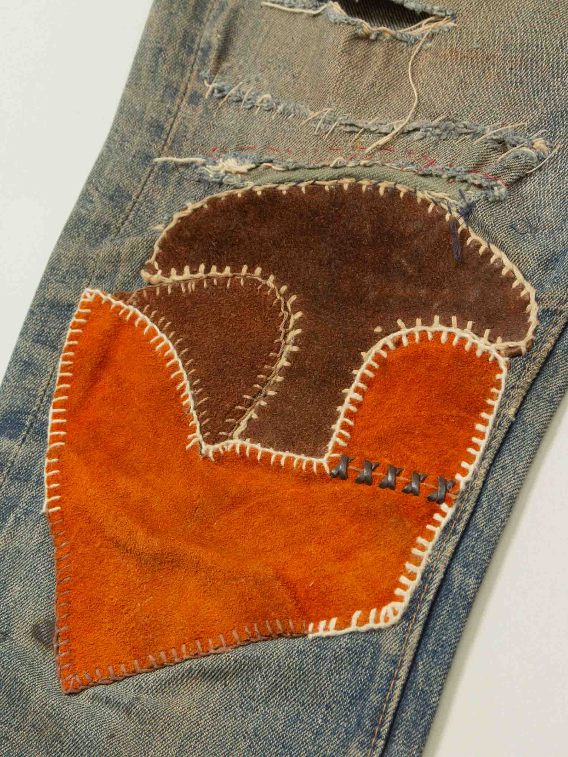 Vtg 1960s Patchwork Selvedge Levi's 505 - Made in USA (28x31) - Image 3