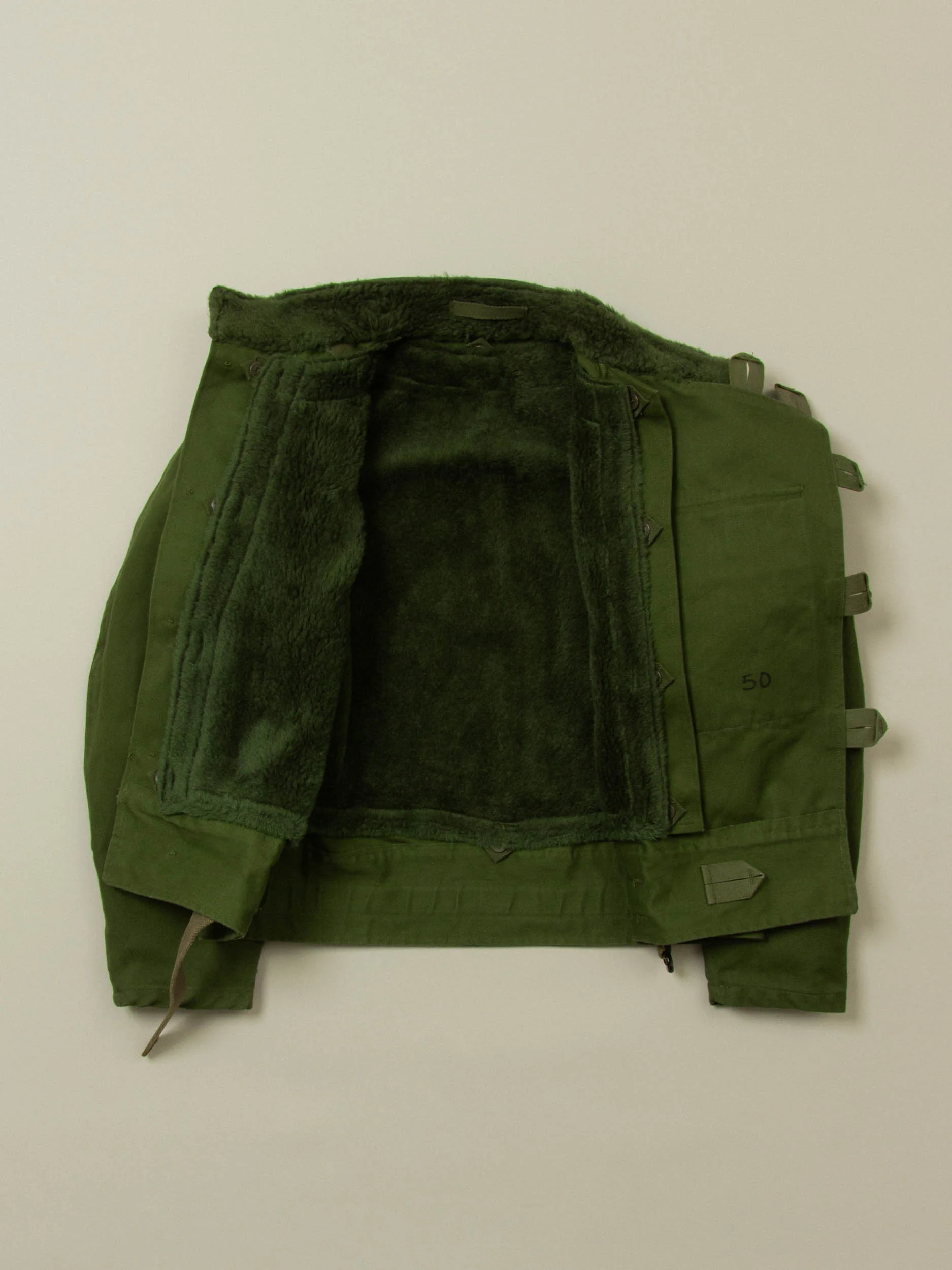 Vtg 1960s Rare Swedish Army Motorcycle Dispatch Jacket (M) - Image 3