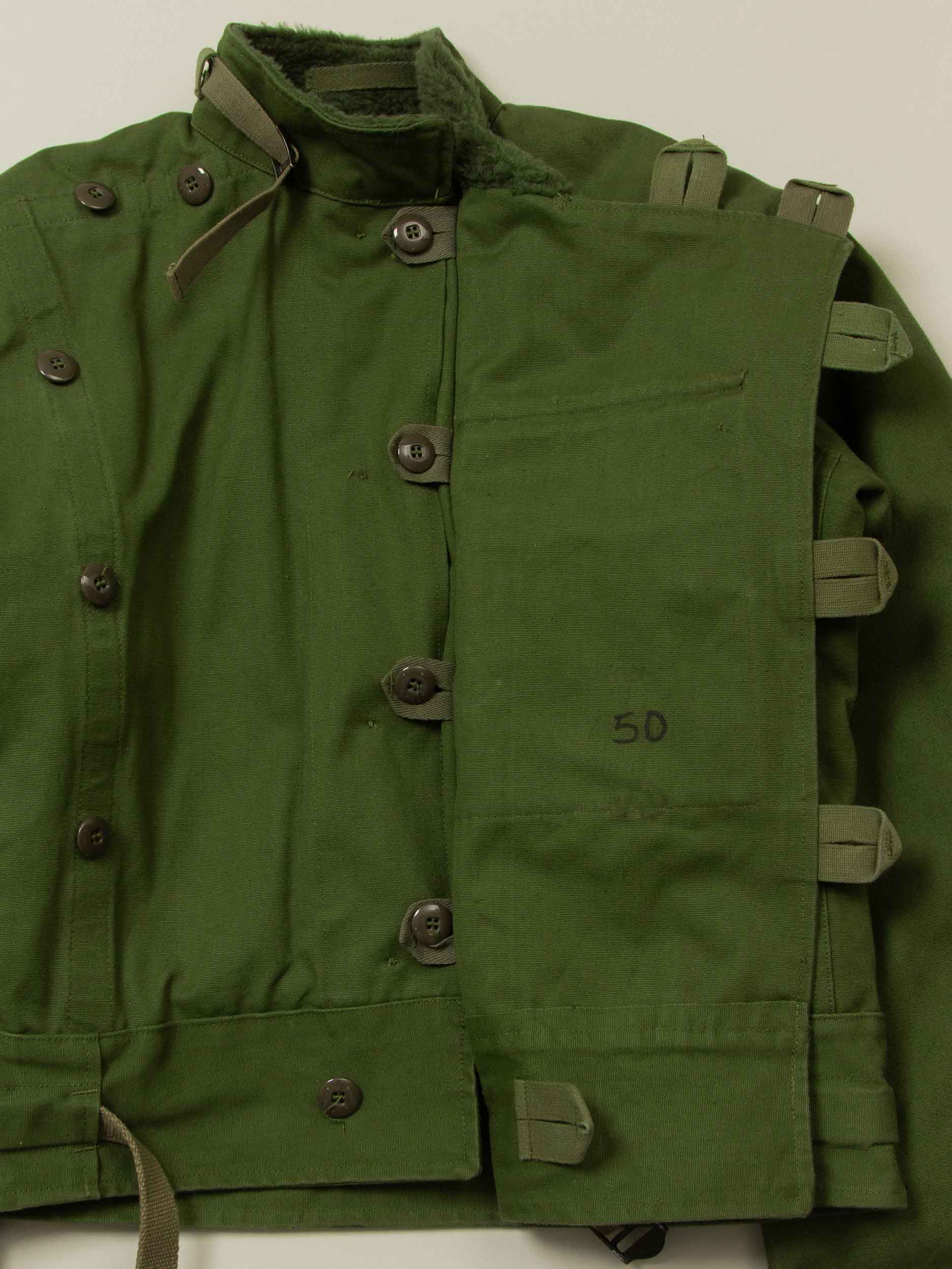 Vtg 1960s Rare Swedish Army Motorcycle Dispatch Jacket (M) - Image 5