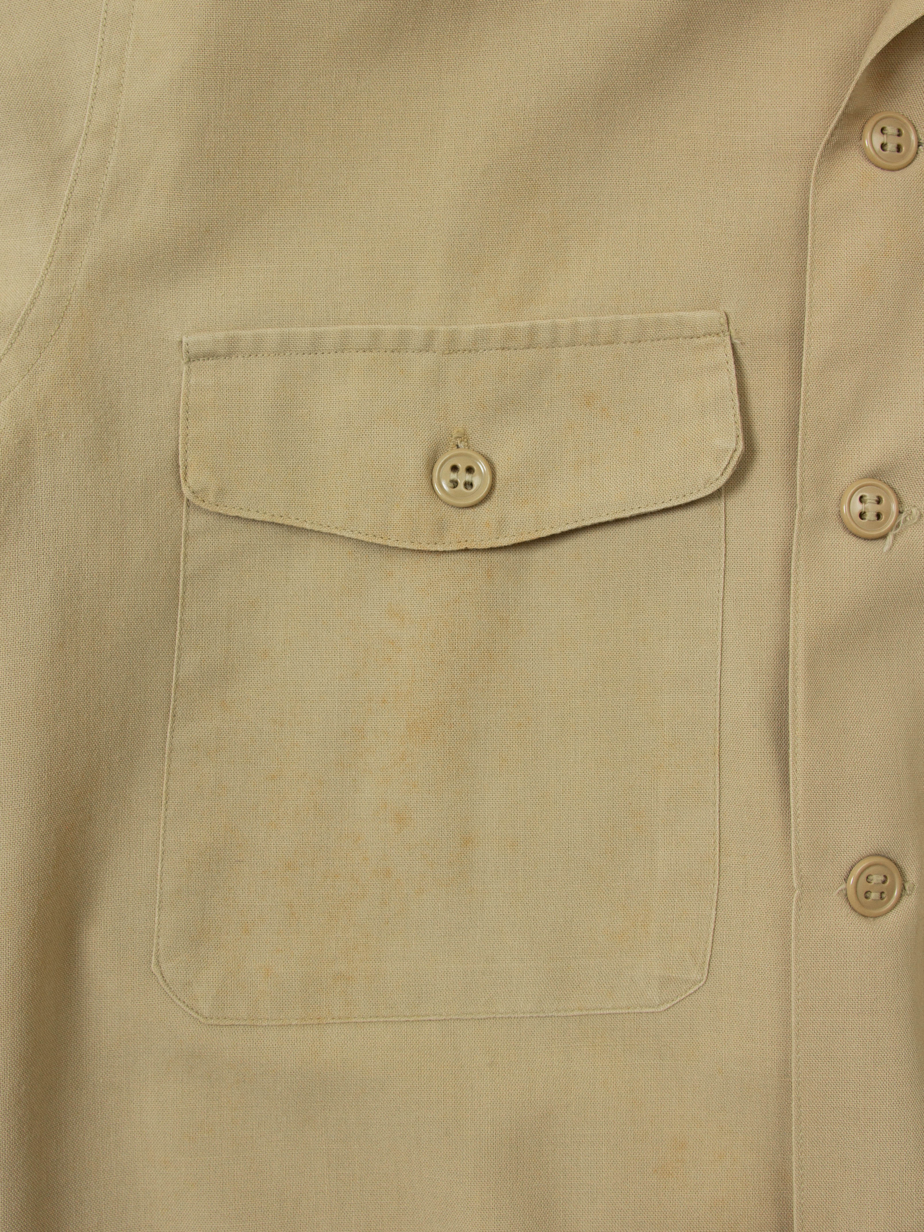 Vtg 1960s US Air Force Short Sleeve Officer Shirt (XS) - Image 4