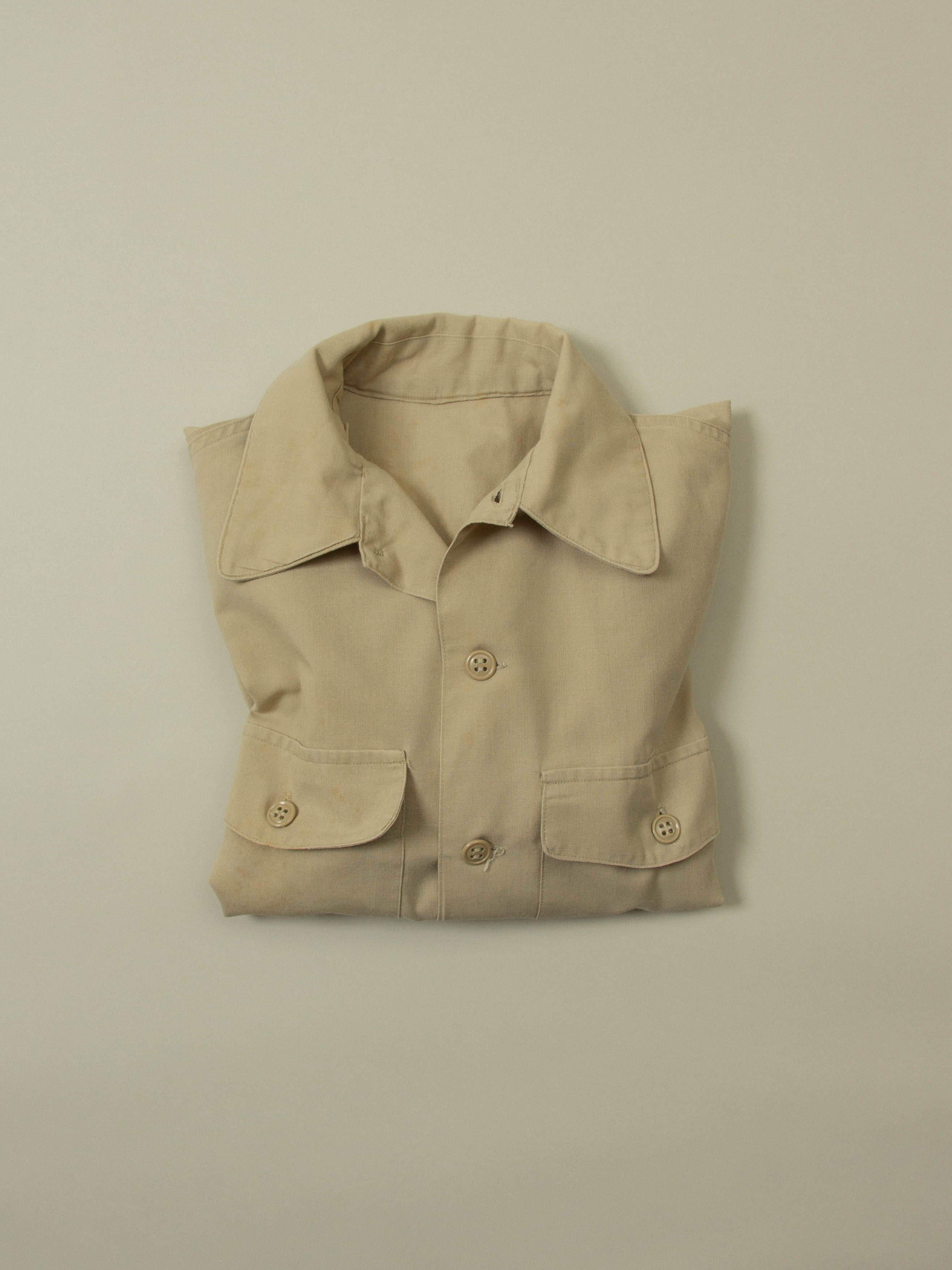 Vtg 1960s US Air Force Short Sleeve Officer Shirt (XS) - Image 6