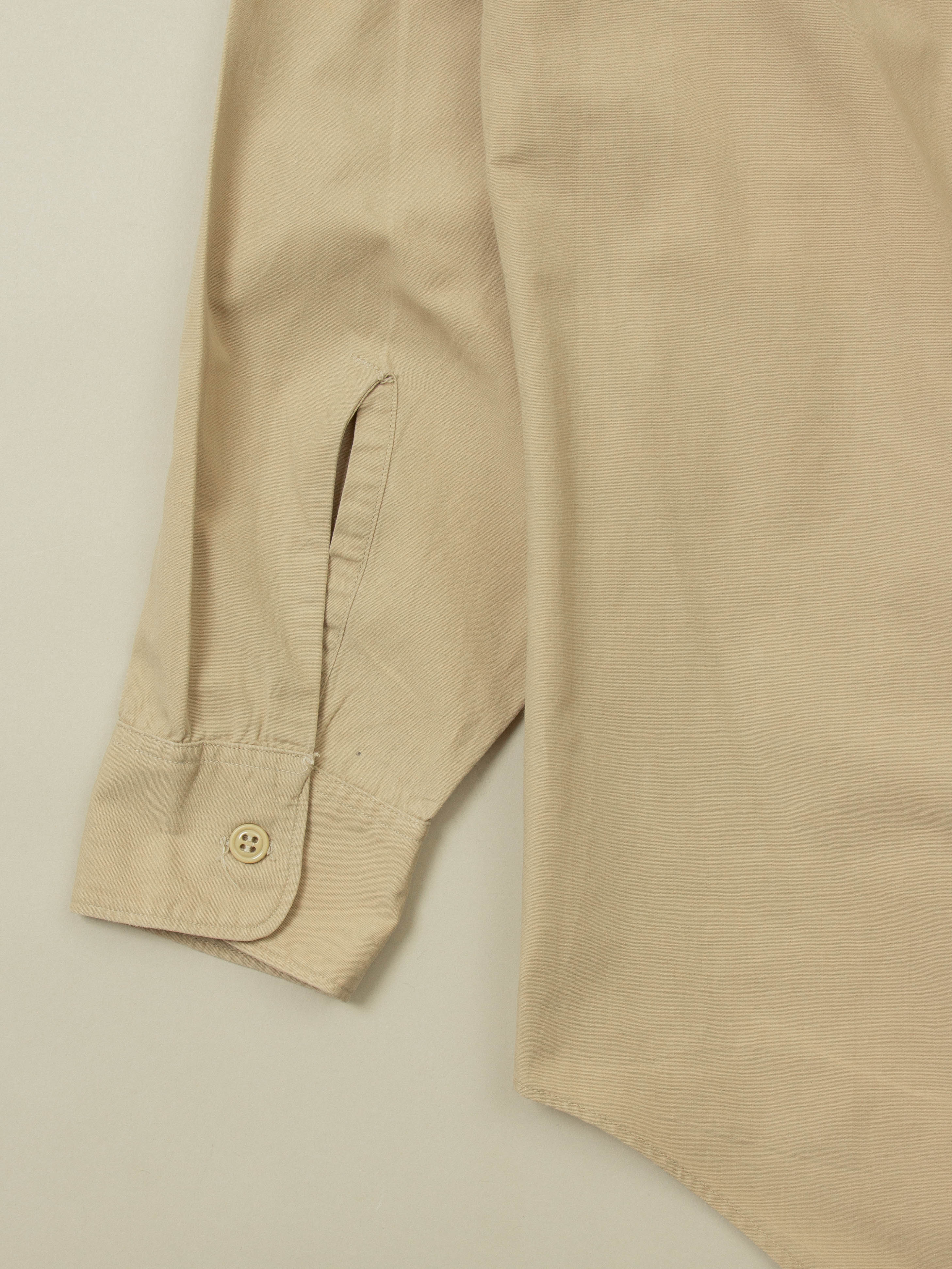 Vtg 1960s US Army Khaki Shirt (S) - Image 4