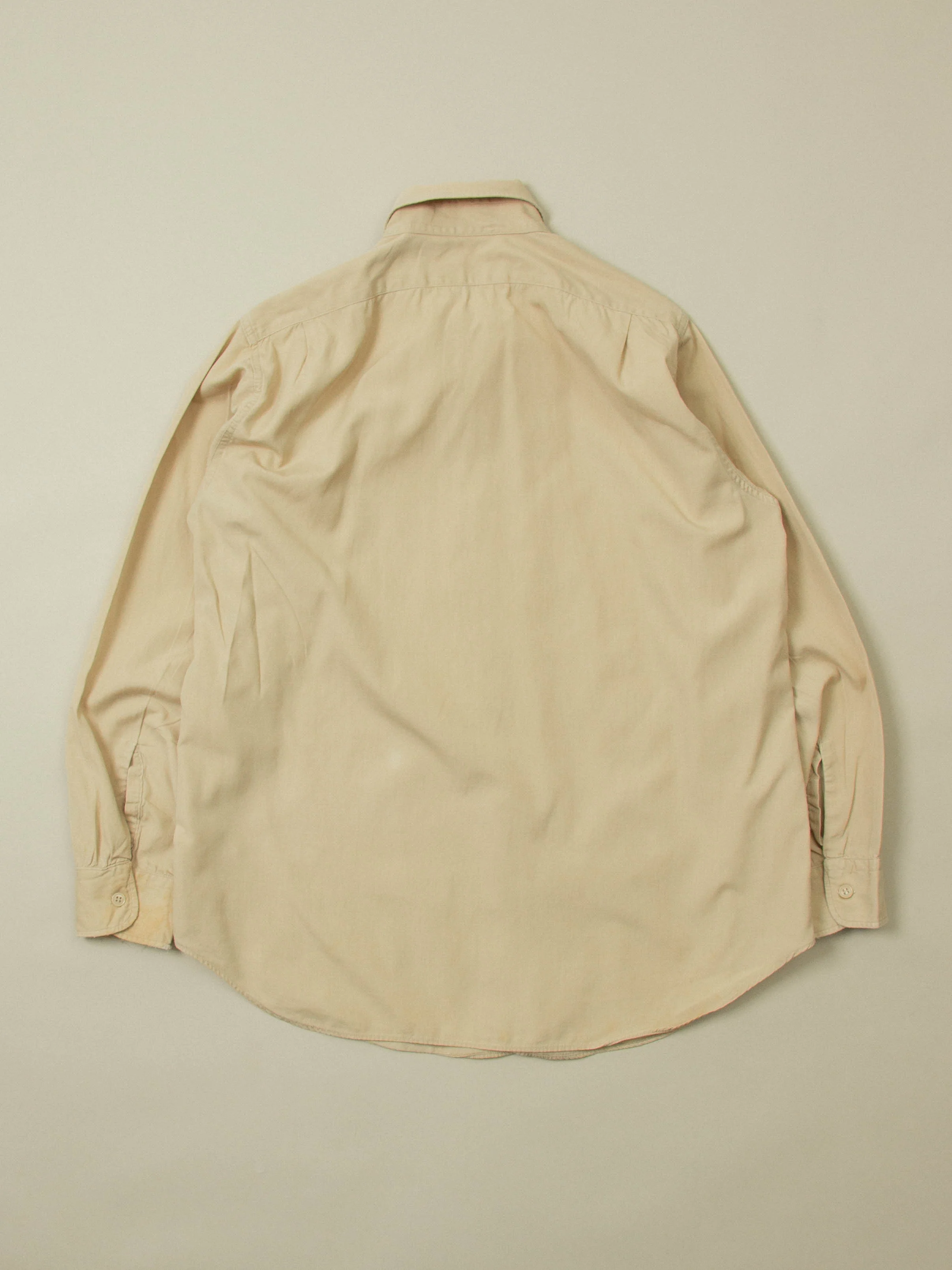 Vtg 1960s US Army Khaki Shirt (S/M) - Image 2