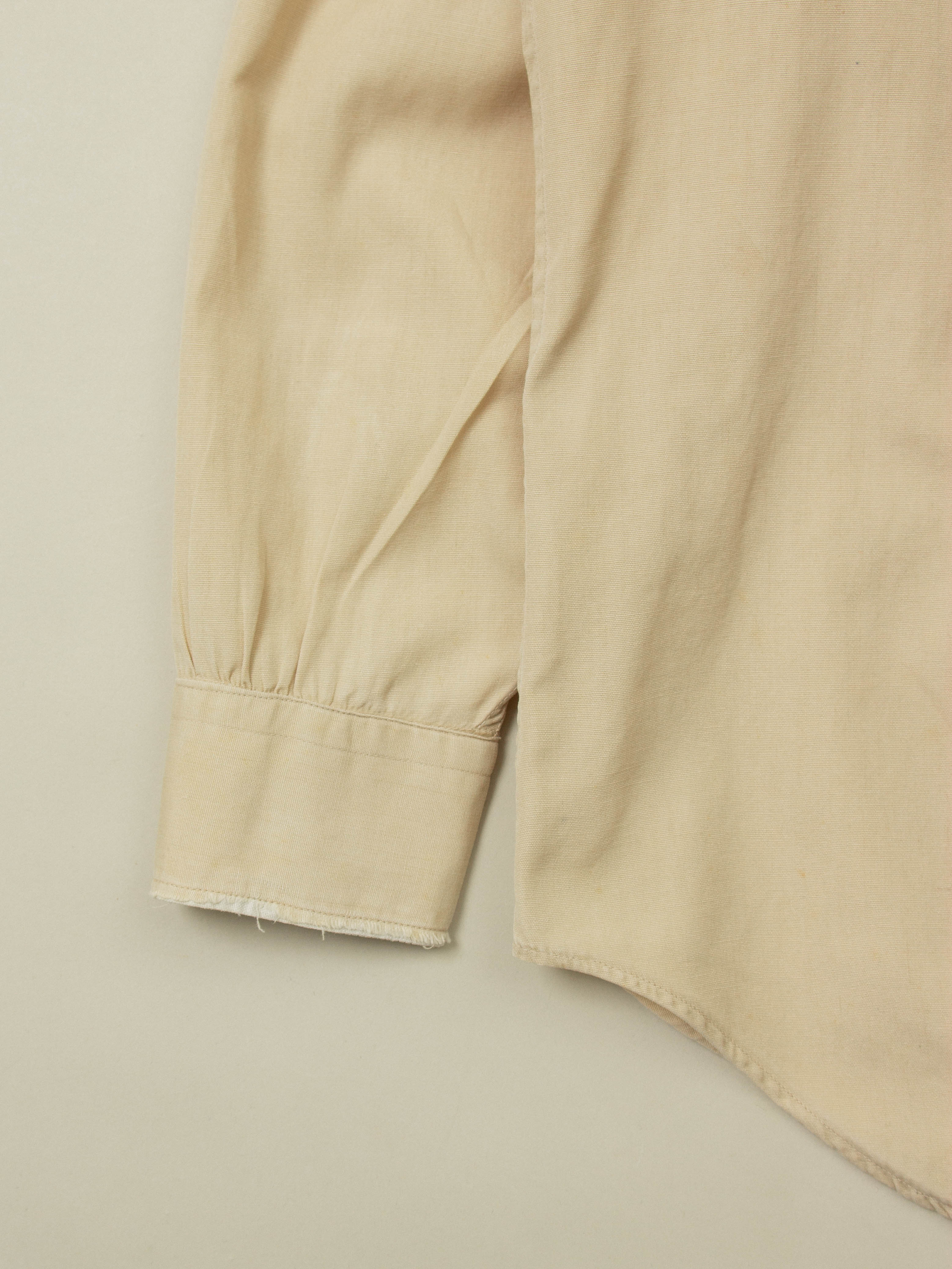 Vtg 1960s US Army Khaki Shirt (S/M) - Image 3