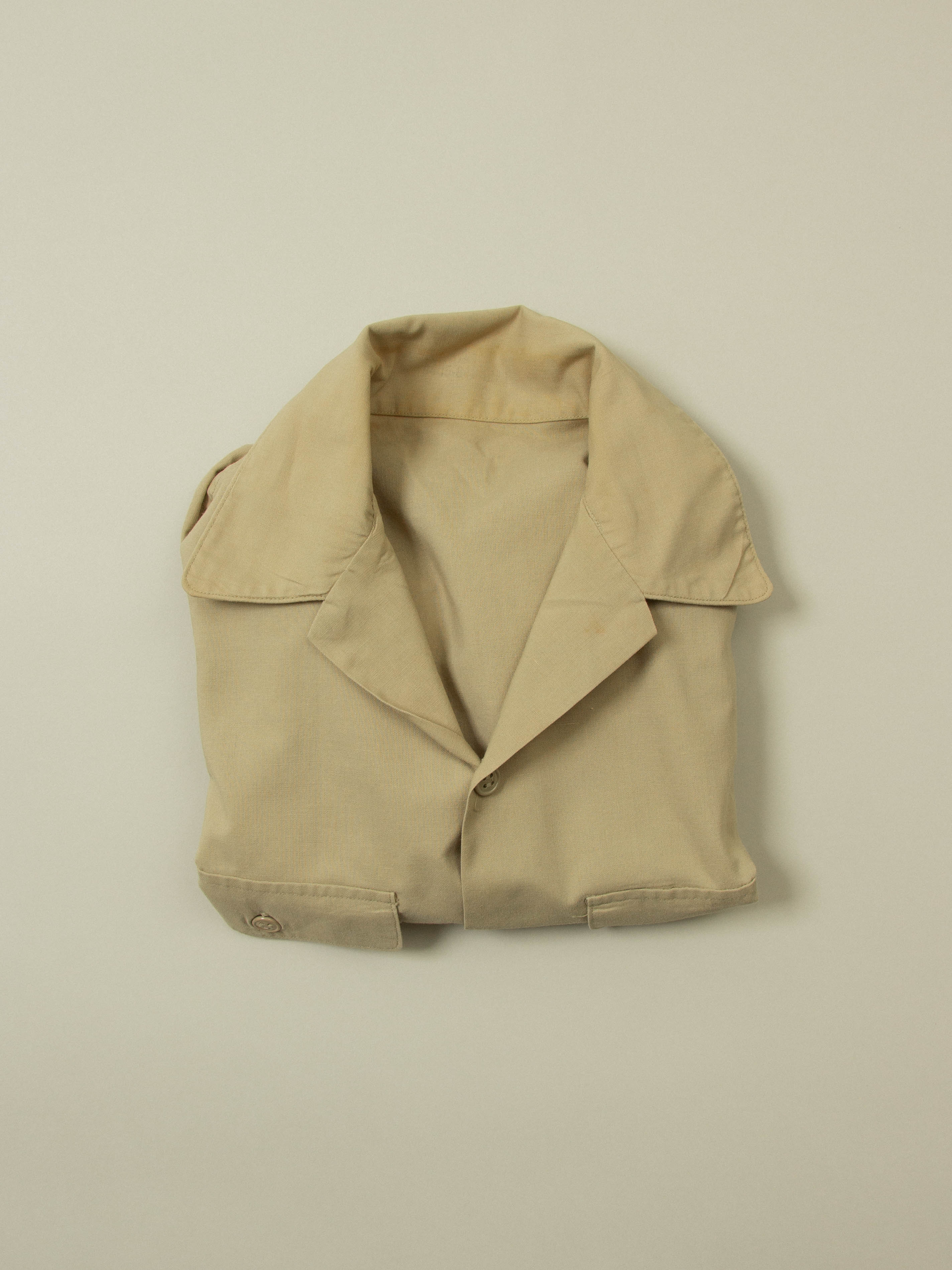 Vtg 1960s US Army Short Sleeve Officer Shirt (S) - Image 3