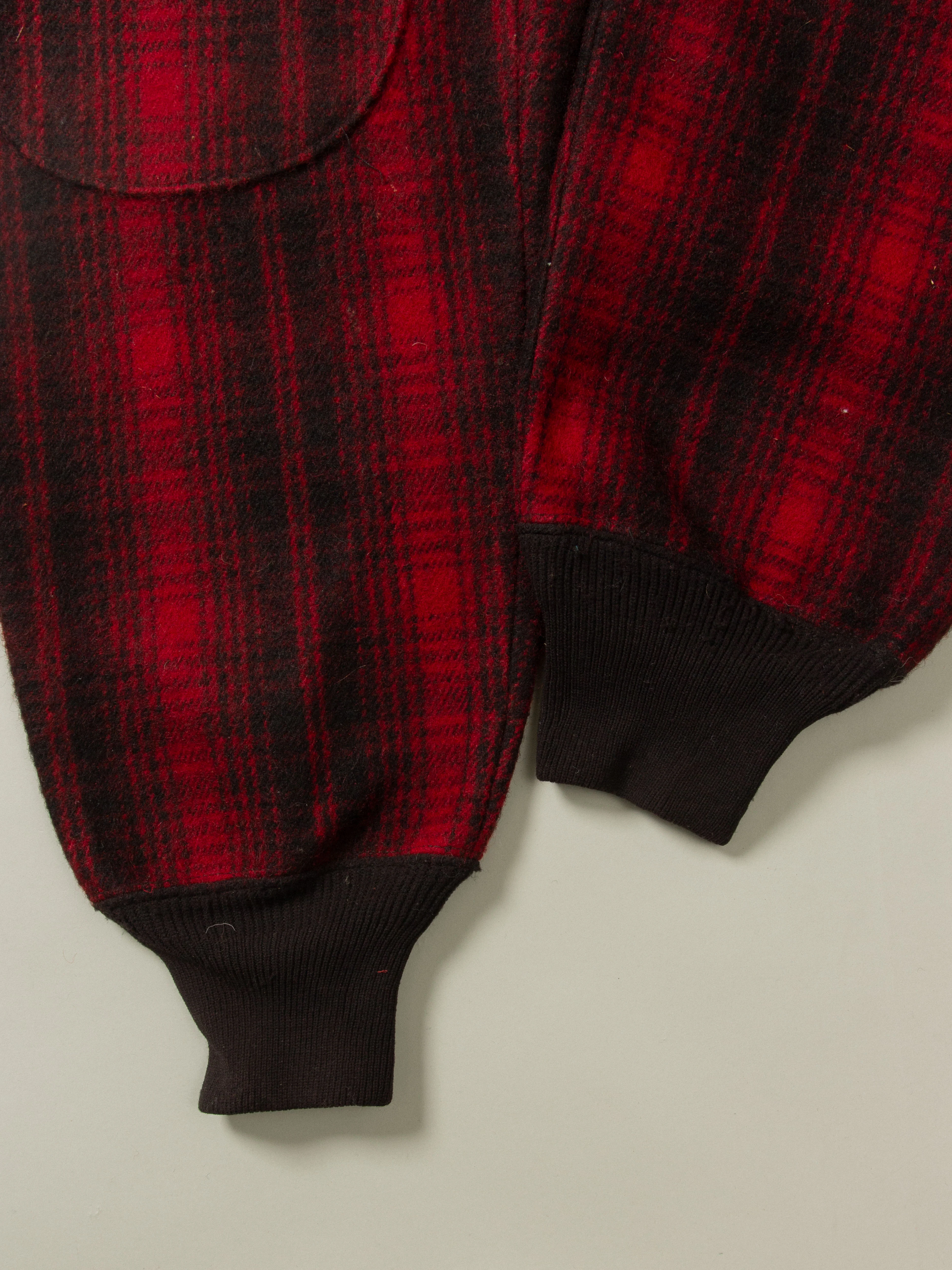 Vtg 1960s Woolrich Buffalo Plaid Wool Trousers - Made in USA (36x33) - Image 7