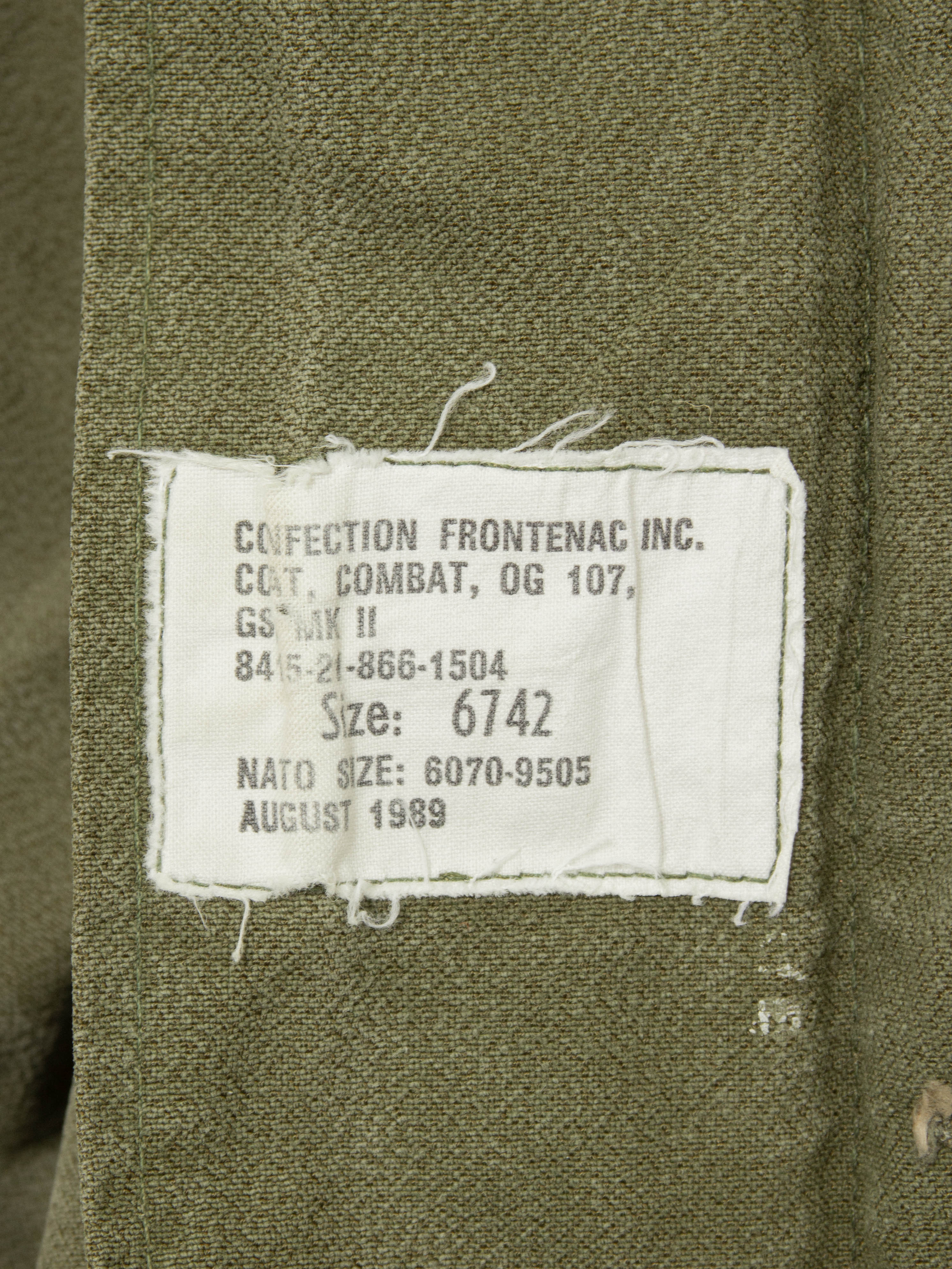 Vtg 1970s-1980s Canadian Army Field Jacket - Image 5