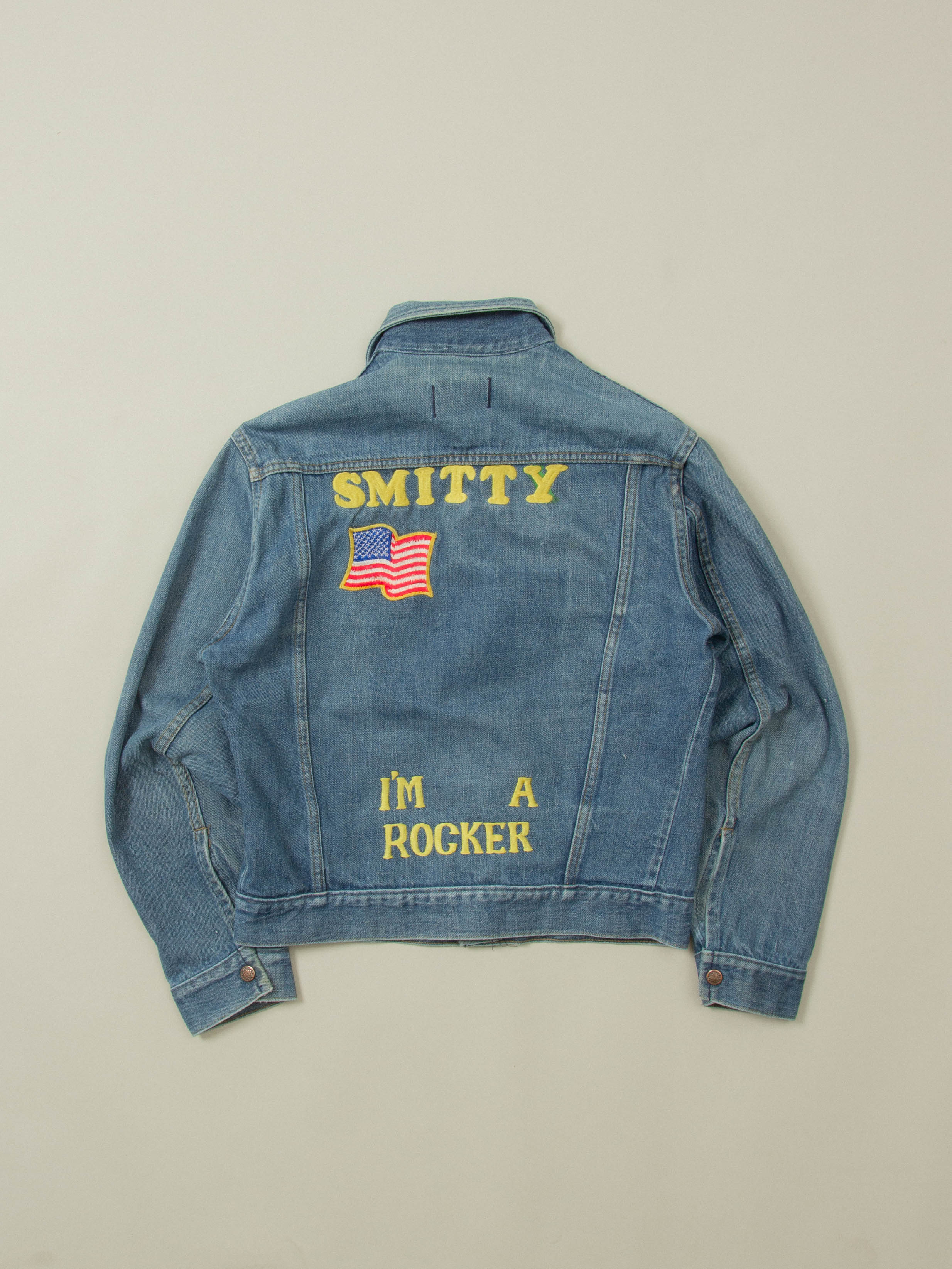 Vtg 1970s Big Yank Embroidered Denim Jacket (S) - Image 3