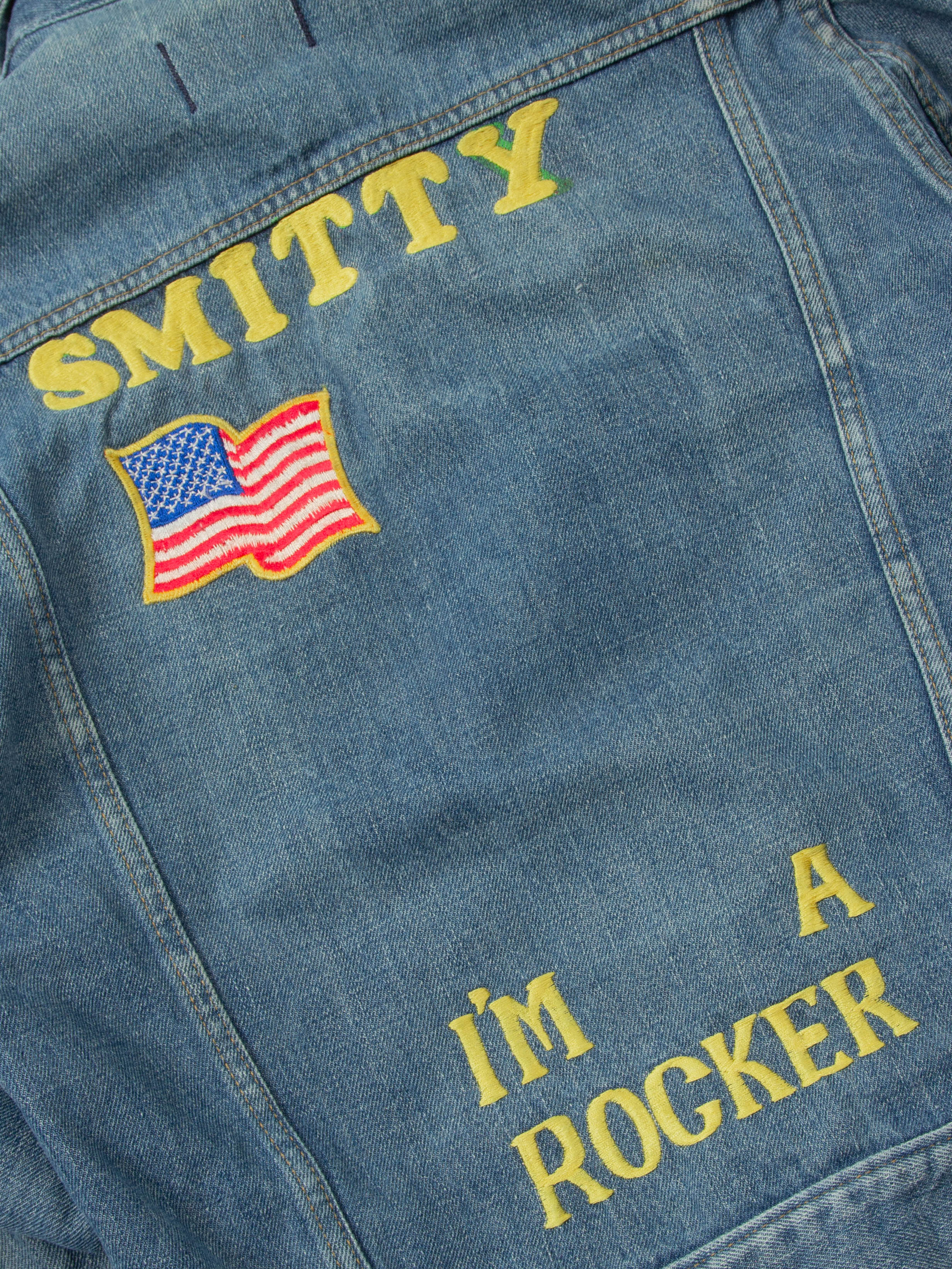 Vtg 1970s Big Yank Embroidered Denim Jacket (S) - Image 5