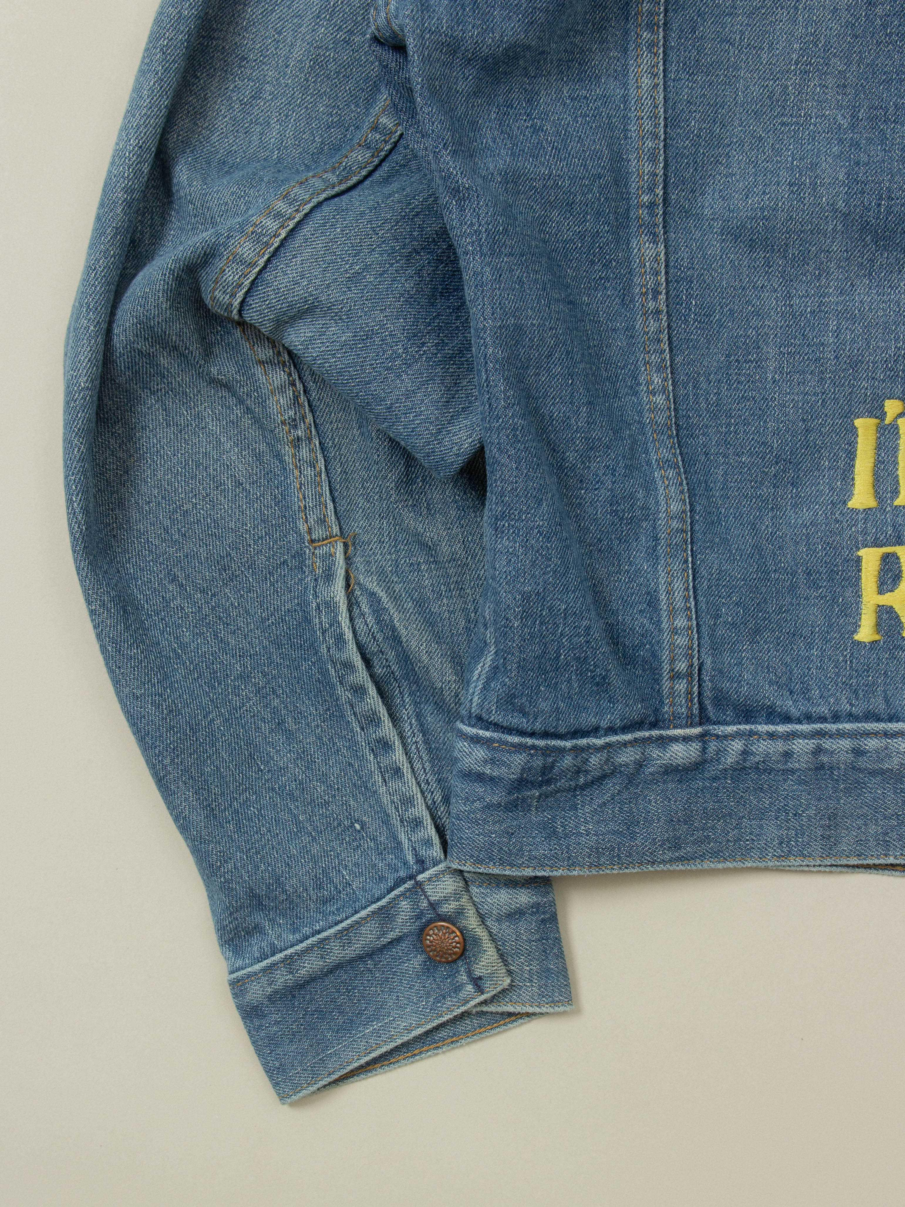 Vtg 1970s Big Yank Embroidered Denim Jacket (S) - Image 6