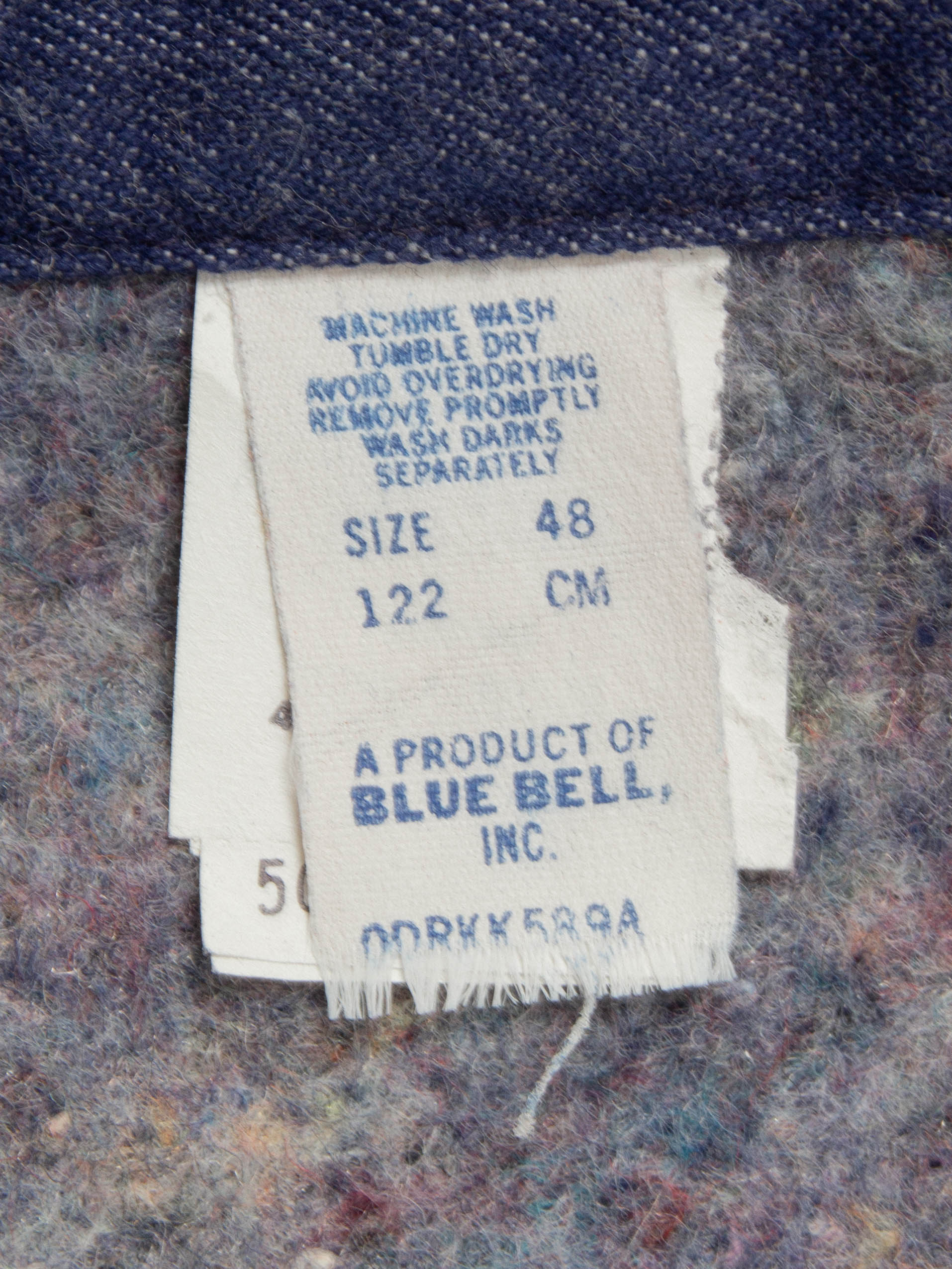 Vtg 1970s Blue Bell Wrangler Raw Denim Loco Chore Jacket (XL) - Image 7