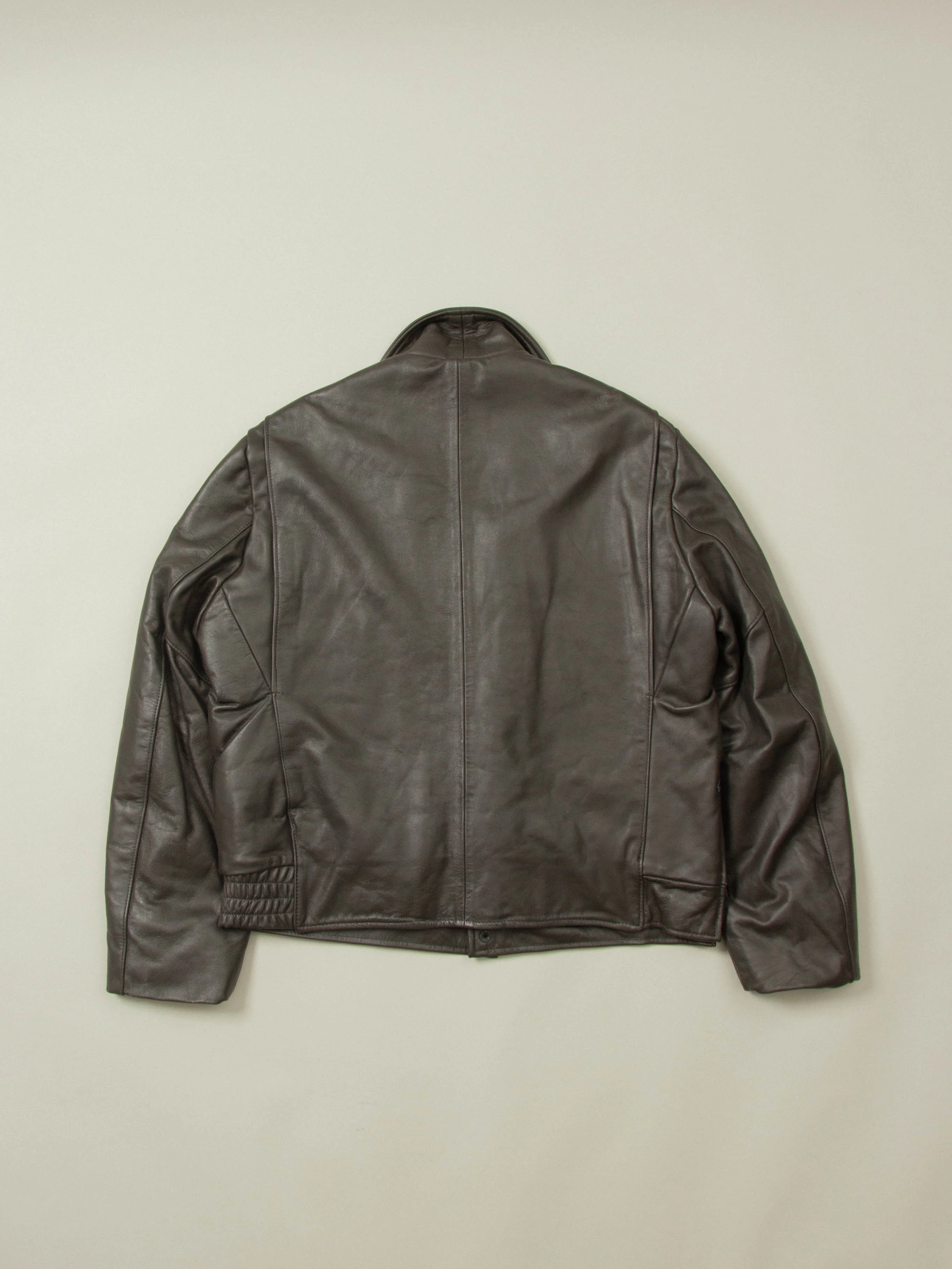 Vtg 1970s Bridgeview Illinois Police Leather Jacket - Made in USA (L) - Image 7