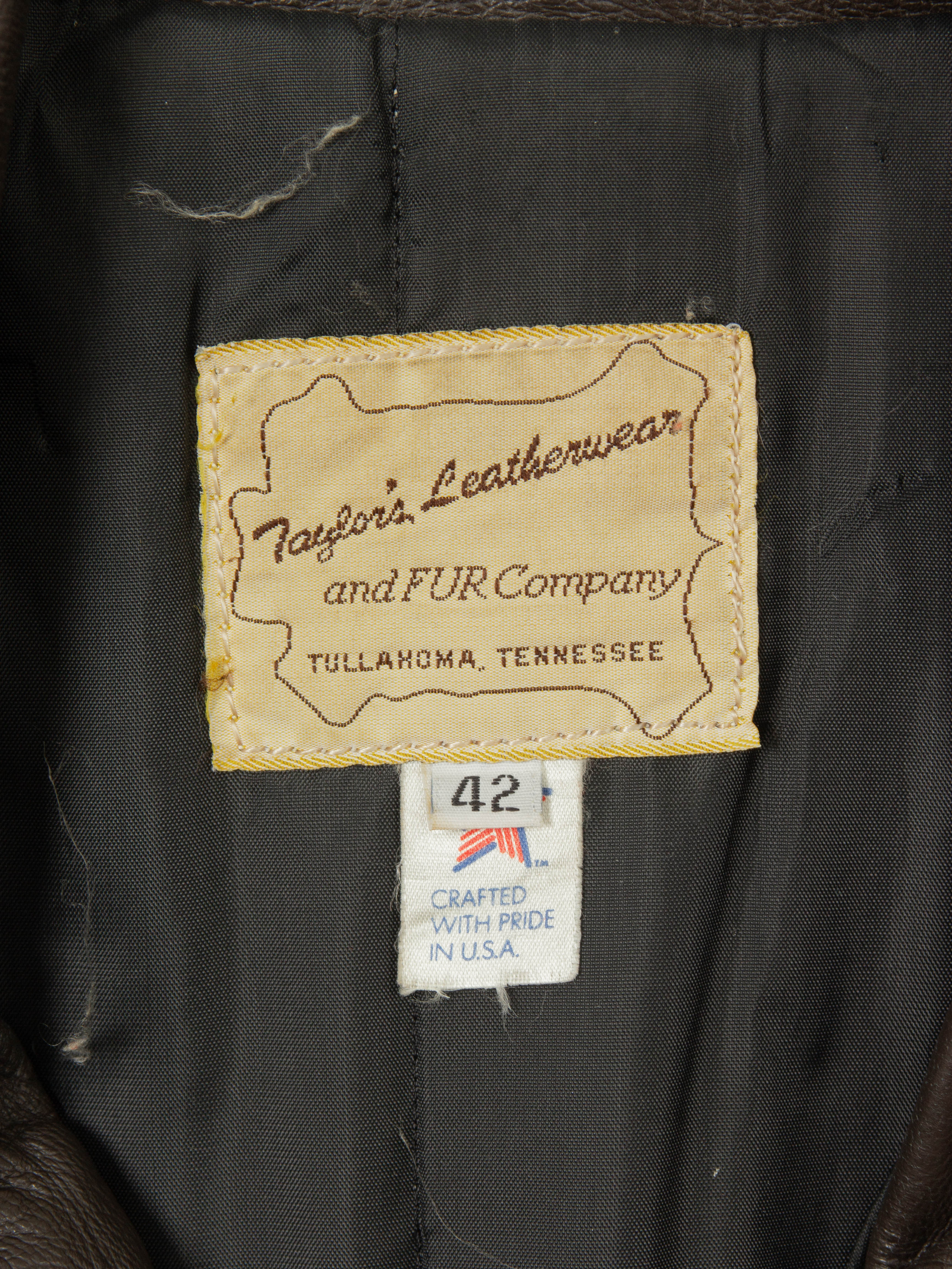 Vtg 1970s Bridgeview Illinois Police Leather Jacket - Made in USA (M/L) - Image 5
