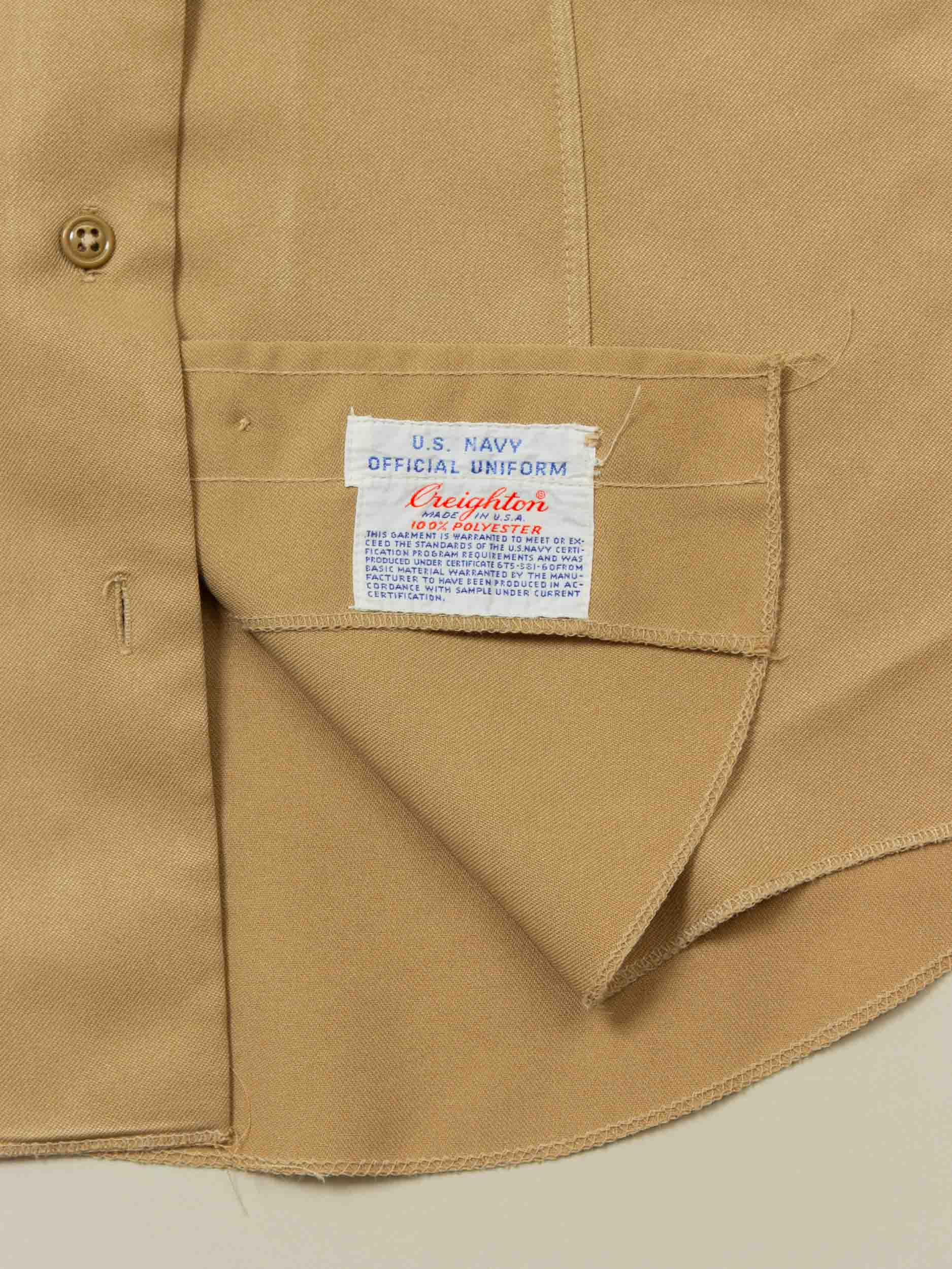 Vtg 1970s Creighton Short Sleeve Officer Shirt – Made in USA (Women's S) - Image 3