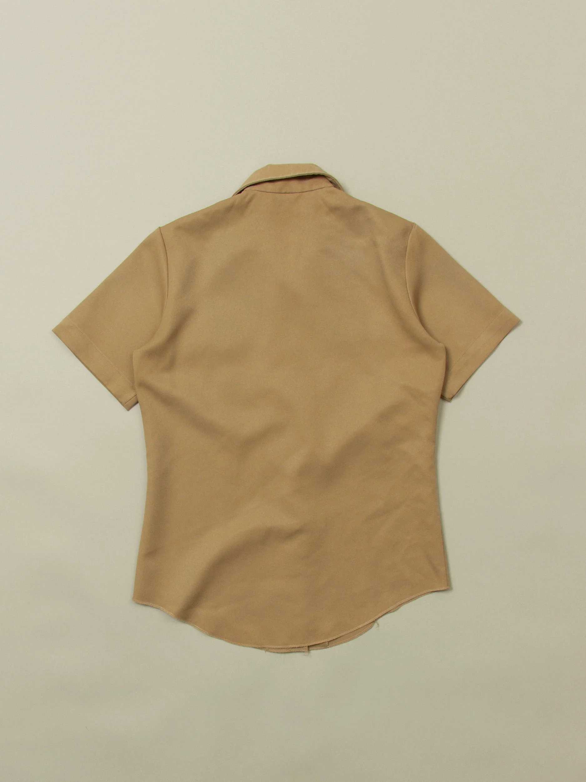 Vtg 1970s Creighton Short Sleeve Officer Shirt – Made in USA (Women's S) - Image 4