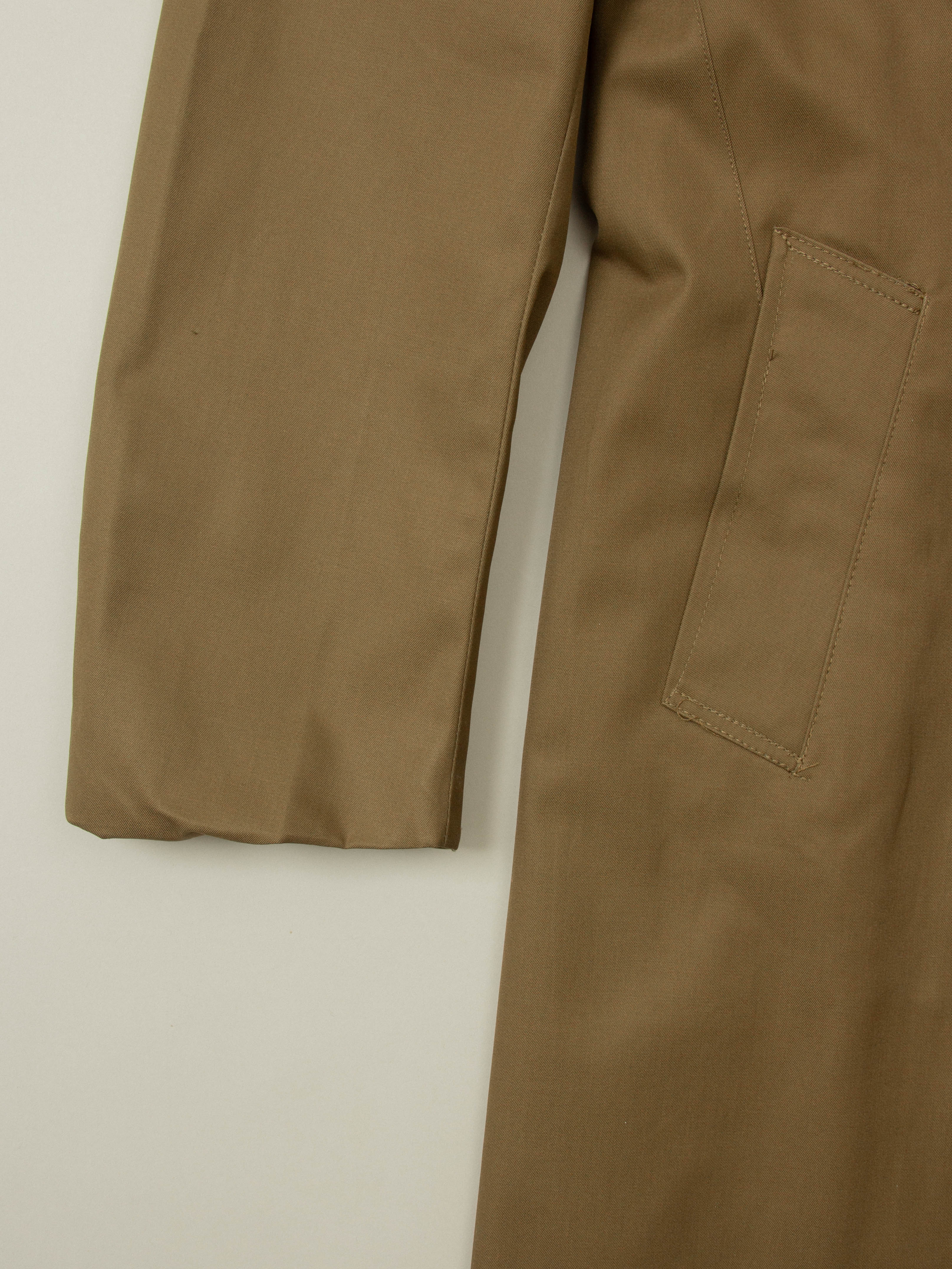 Vtg 1970s Deadstock Italian Army Lined Trench Coat (S) - Image 5