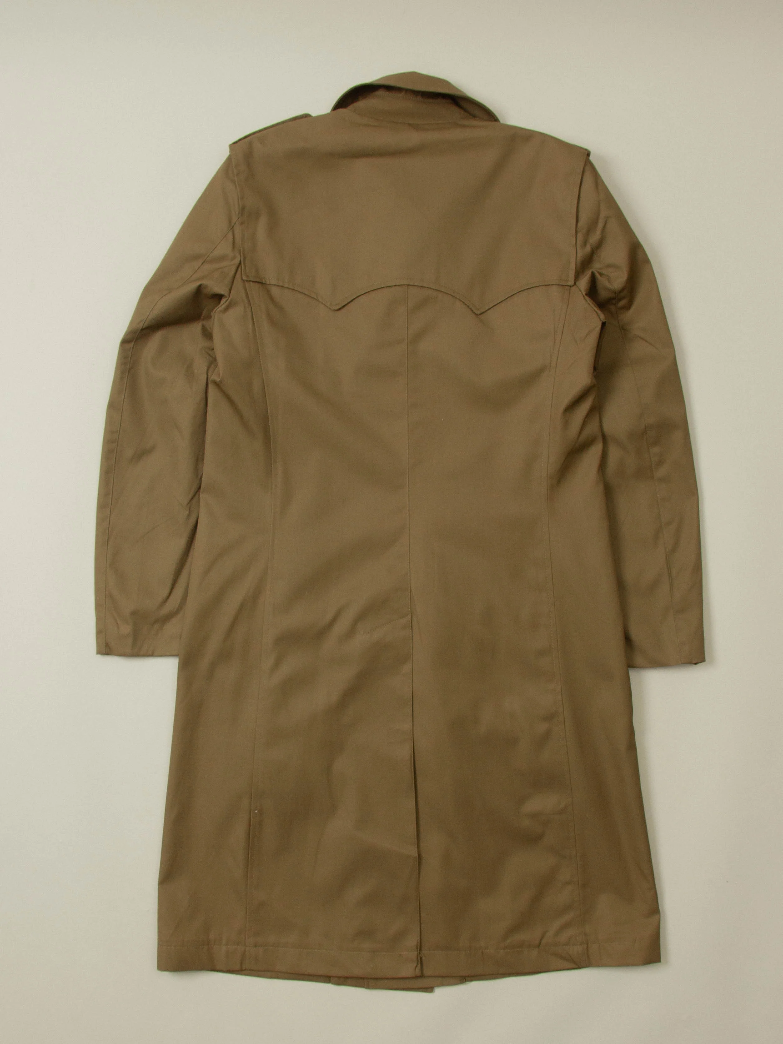 Vtg 1970s Deadstock Italian Army Lined Trench Coat (S) - Image 6