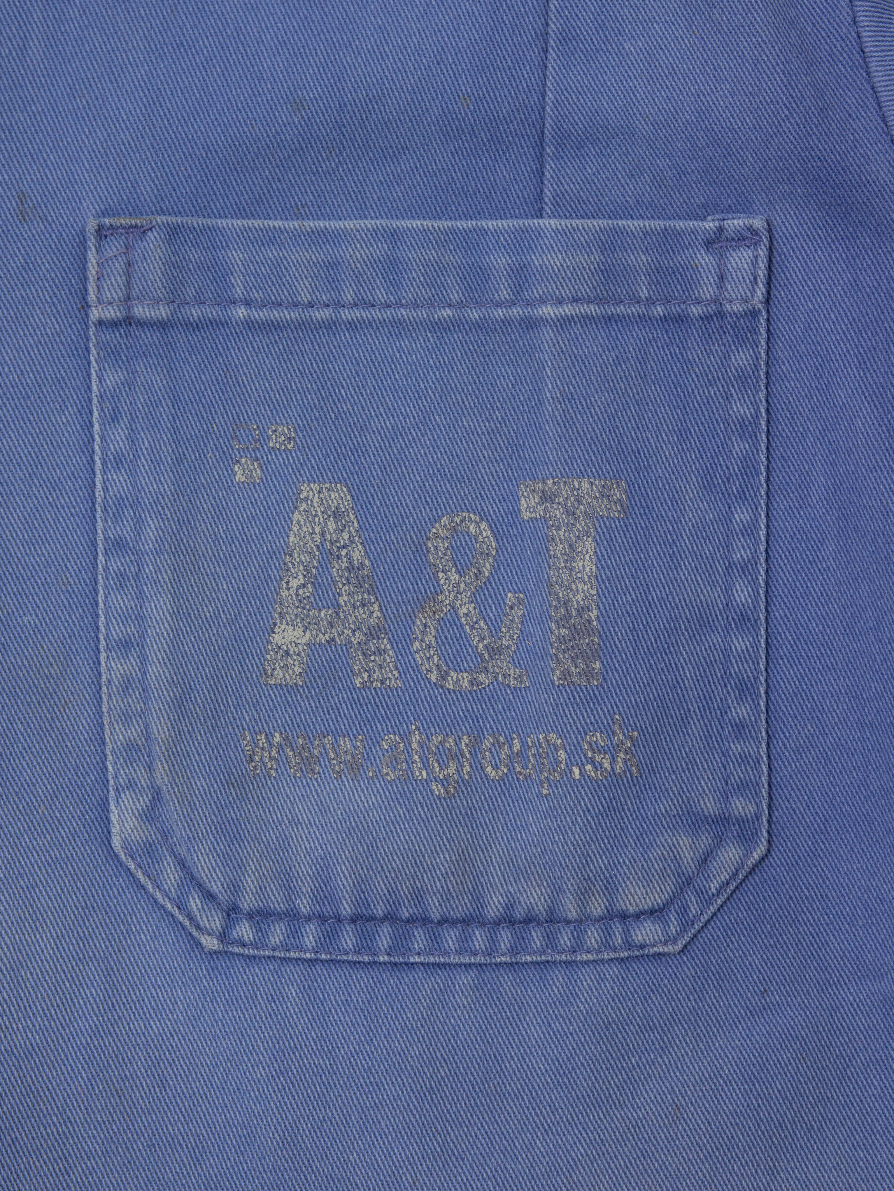 Vtg 1970s Faded Workwear Shirt (Women's S/M) - Image 4