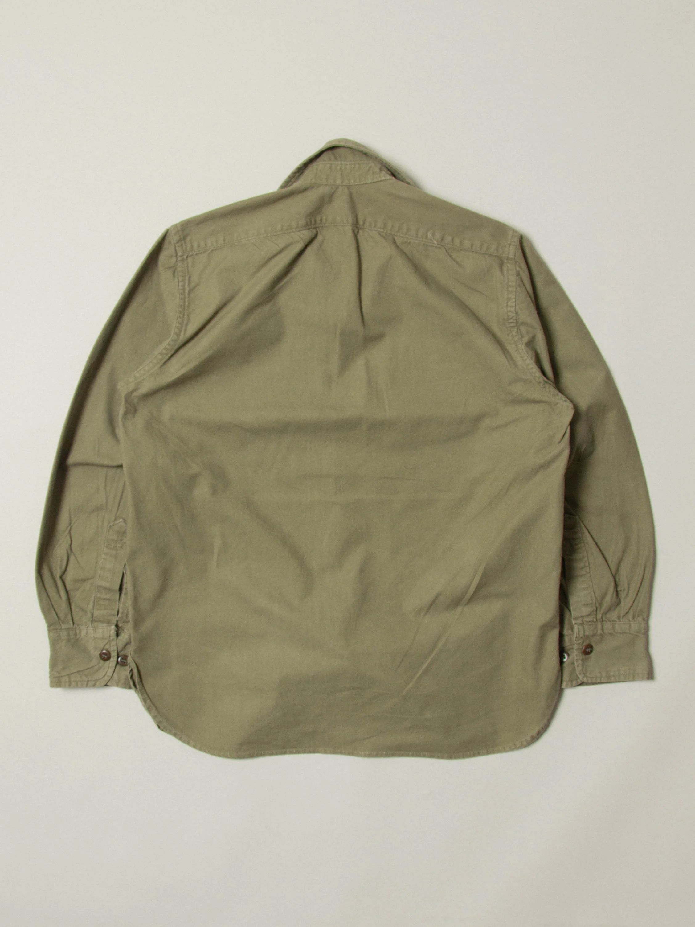Vtg 1970s Greek Army Fatigue Shirt - Image 5
