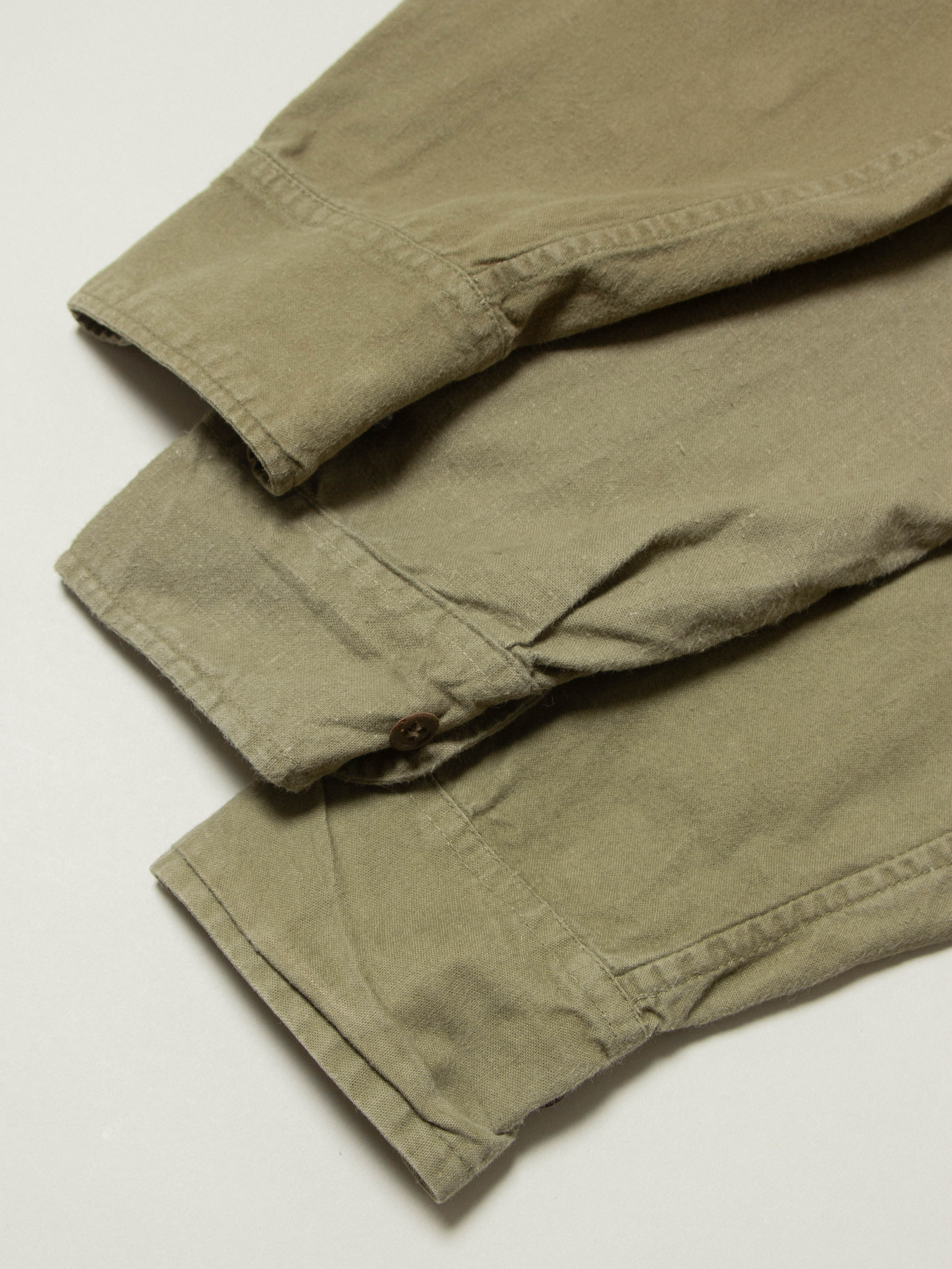 Vtg 1970s Greek Army Fatigue Shirt - Image 6