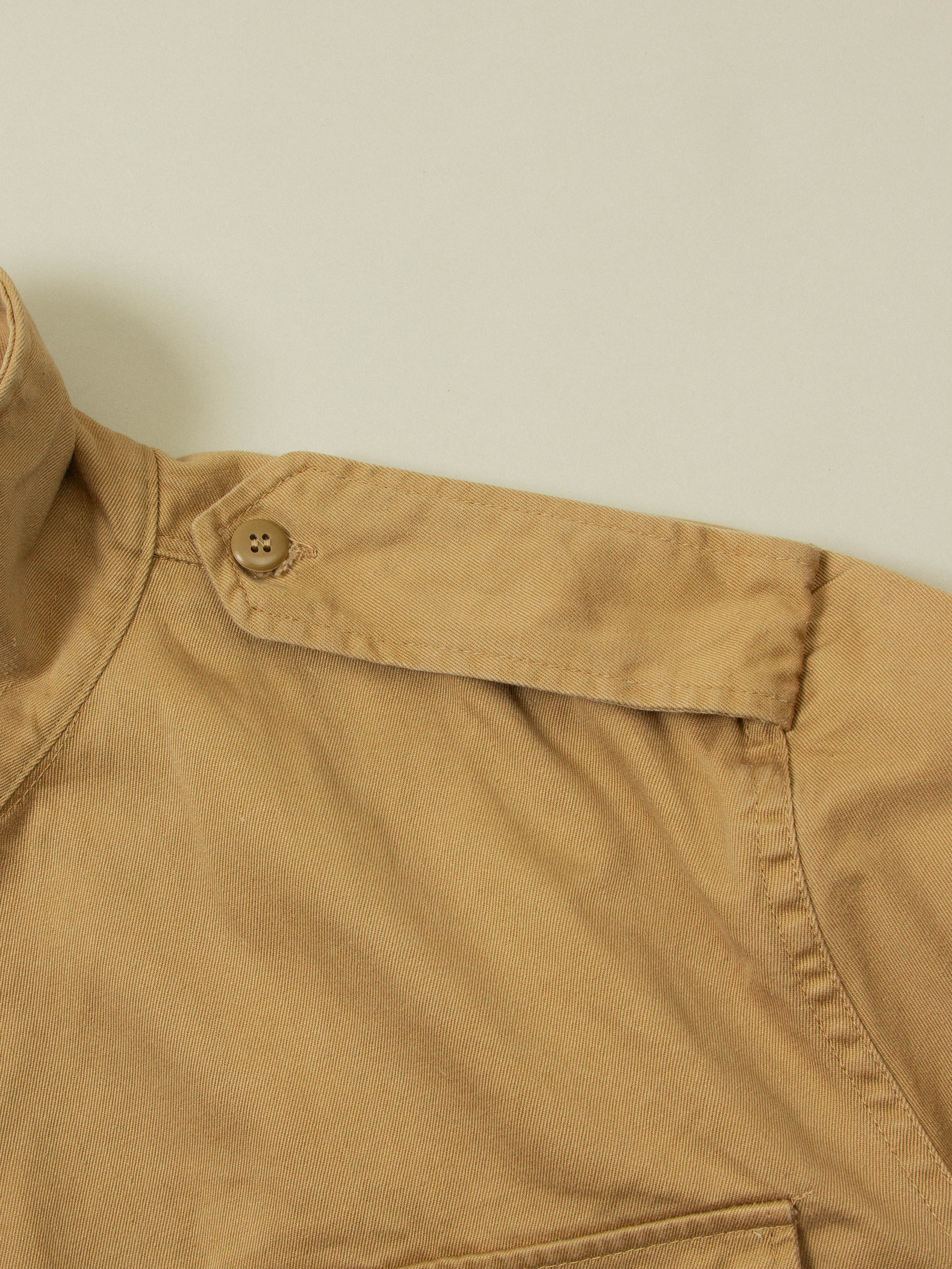 Vtg 1970s Greek Army Khaki Officer Shirt - Image 5