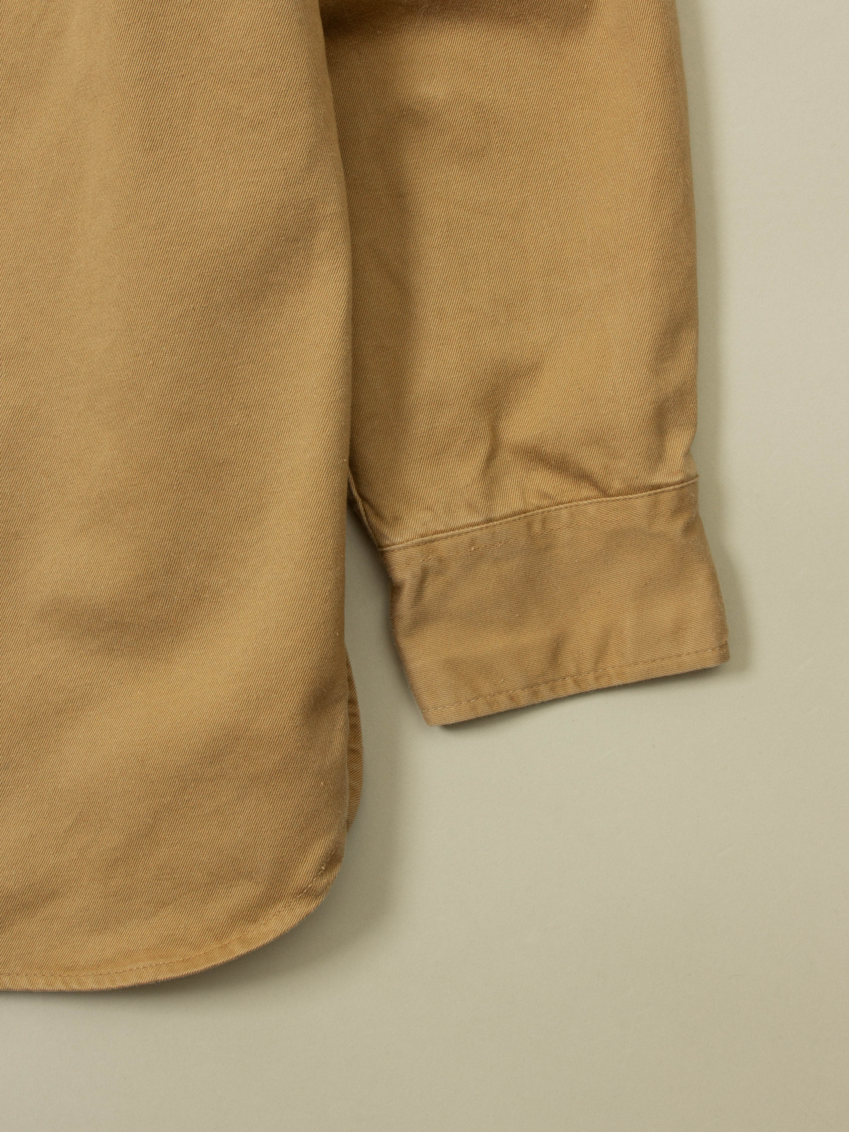 Vtg 1970s Greek Army Khaki Officer Shirt - Image 6