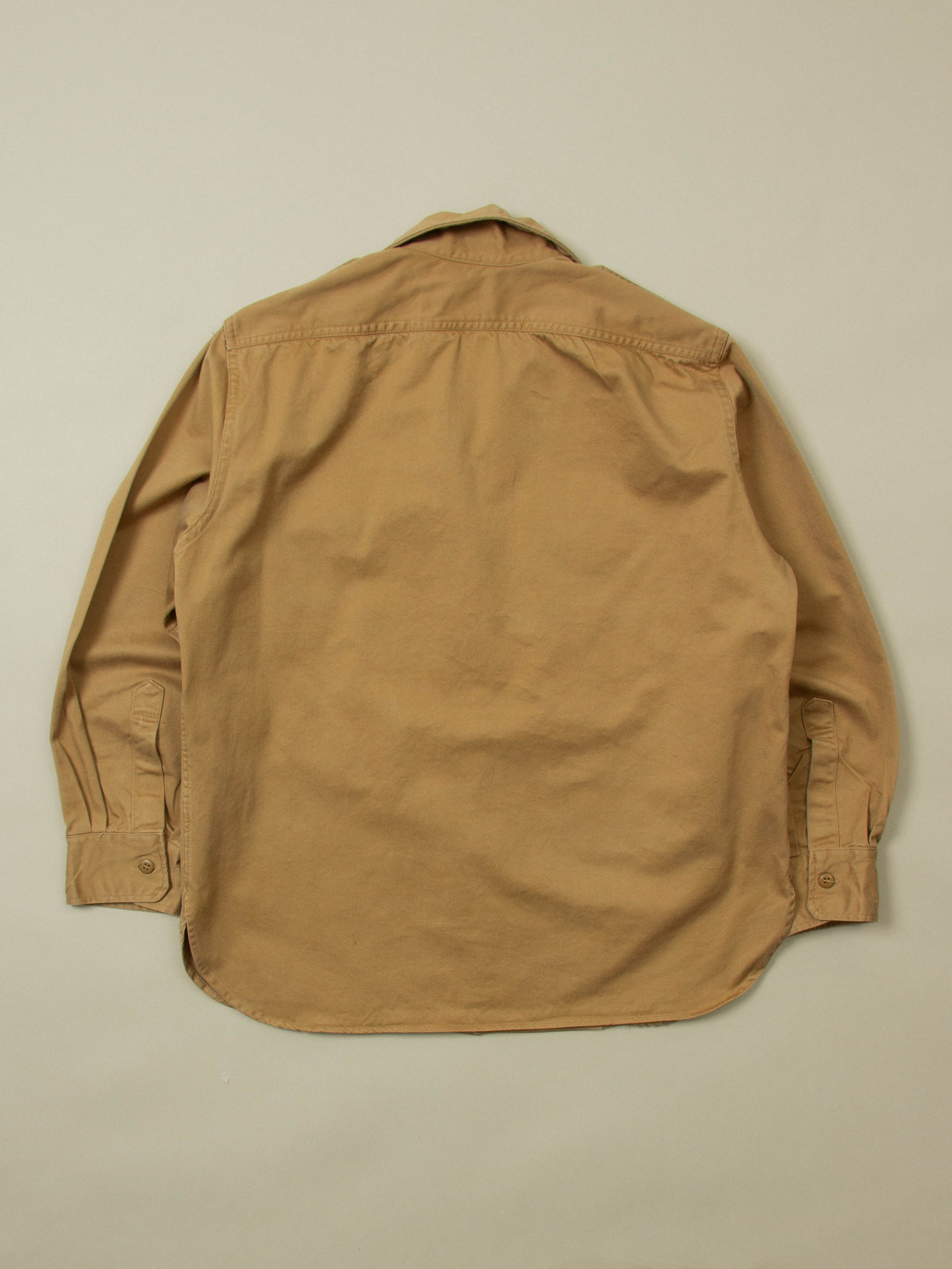 Vtg 1970s Greek Army Khaki Officer Shirt - Image 7