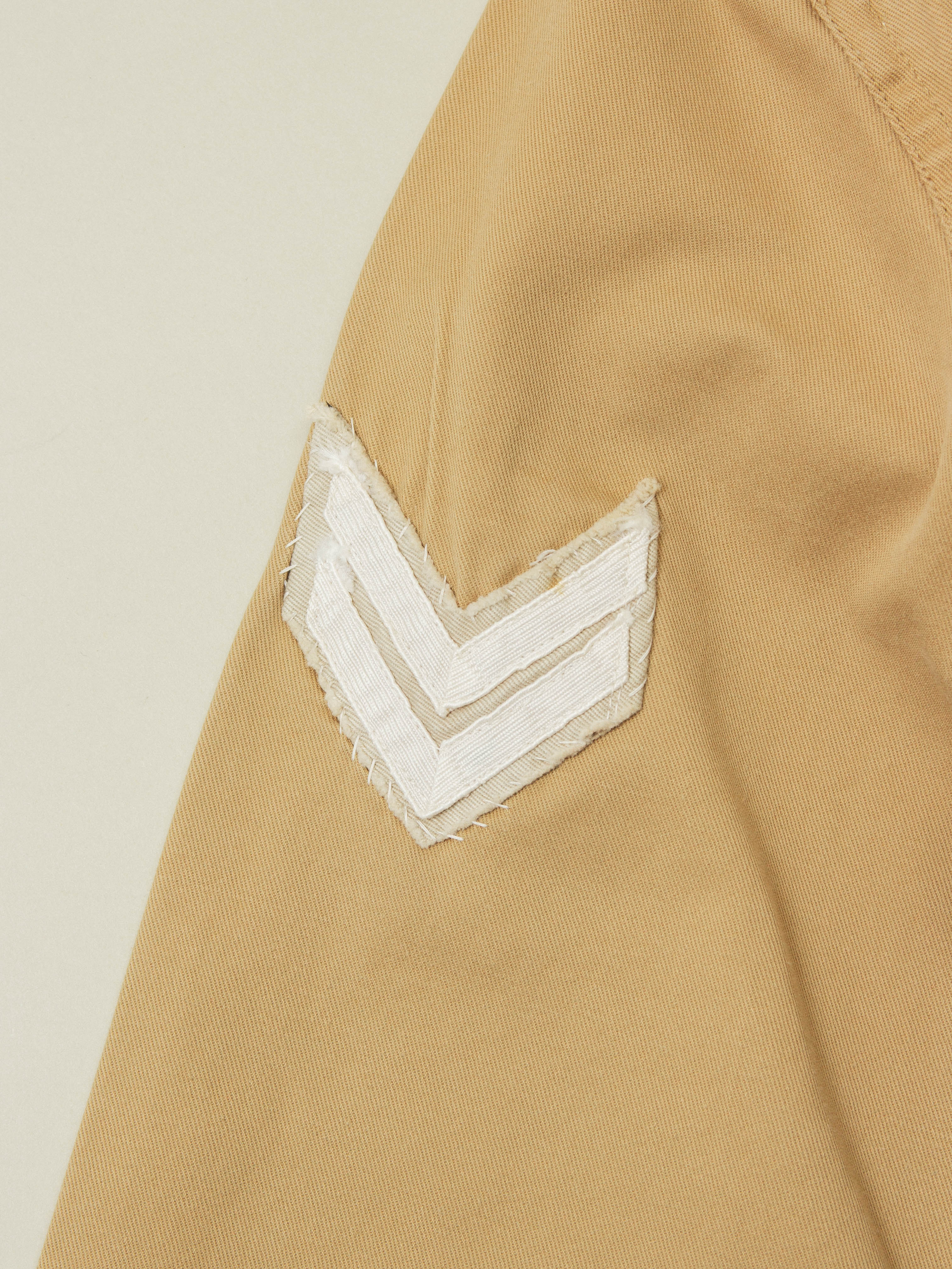 Vtg 1970s Greek Army Khaki Shirt (XS) - Image 3