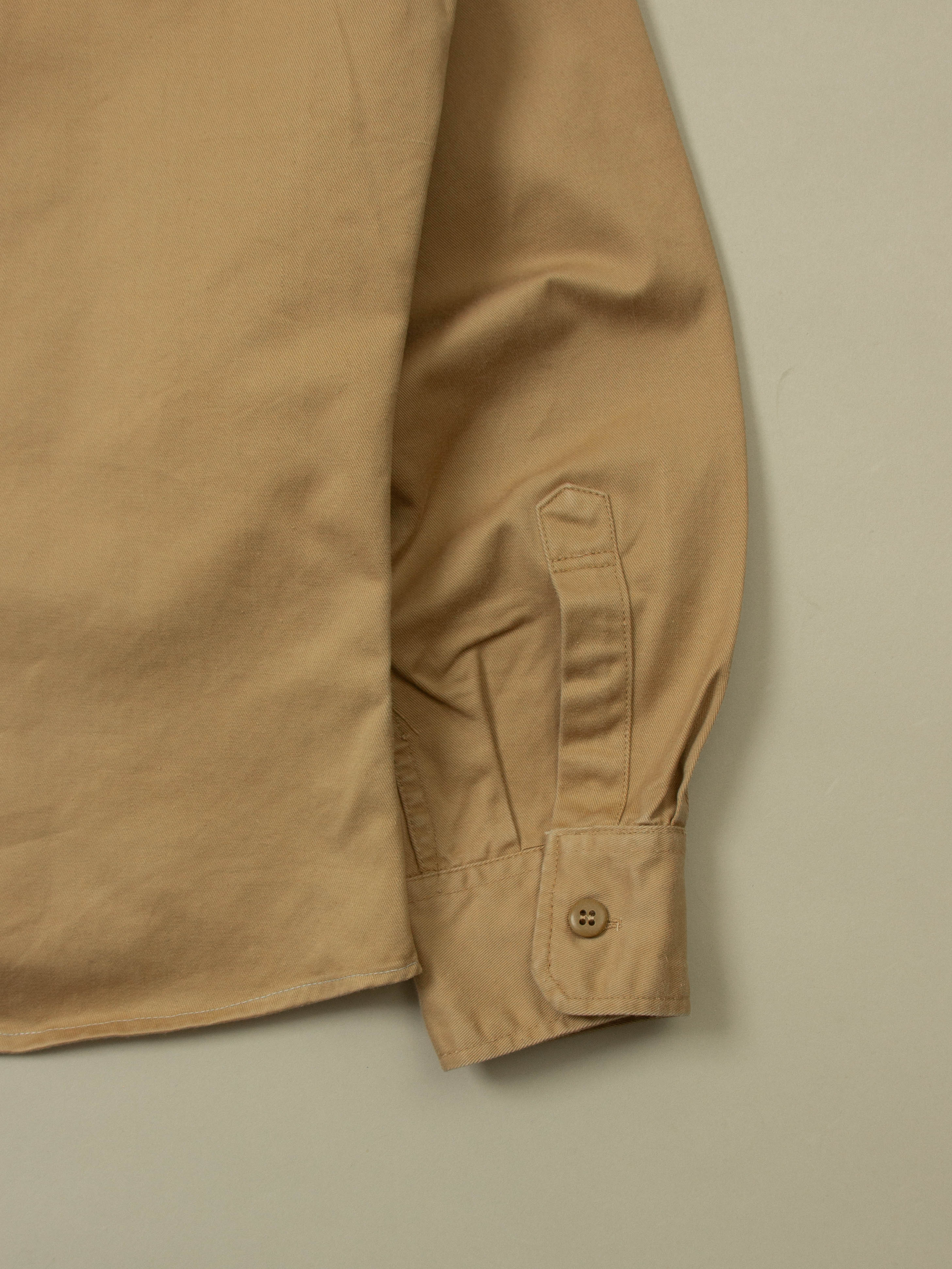 Vtg 1970s Greek Army Khaki Shirt (XS) - Image 6