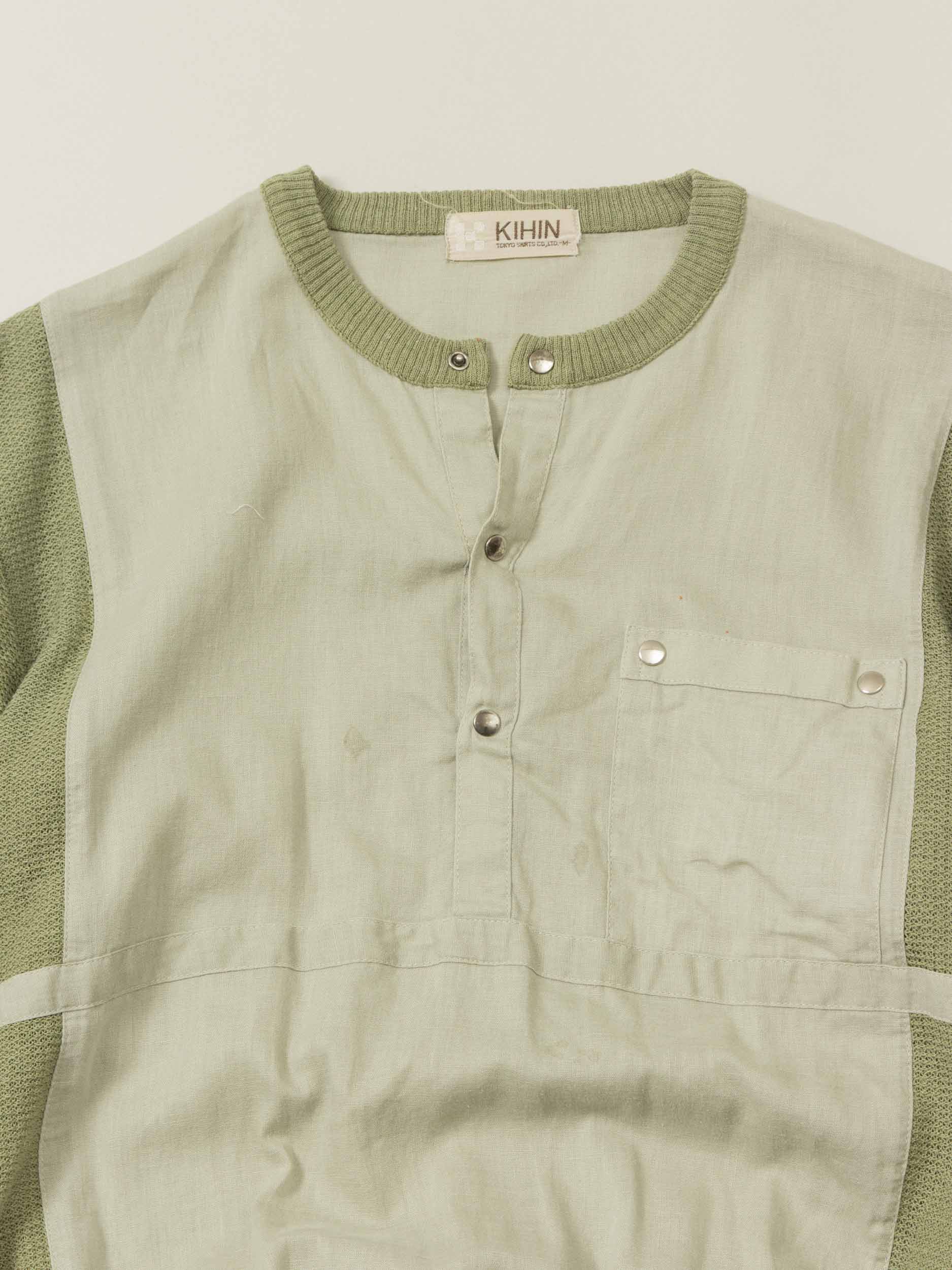Vtg 1970s Knit Polo - Made in Japan (M) - Image 2