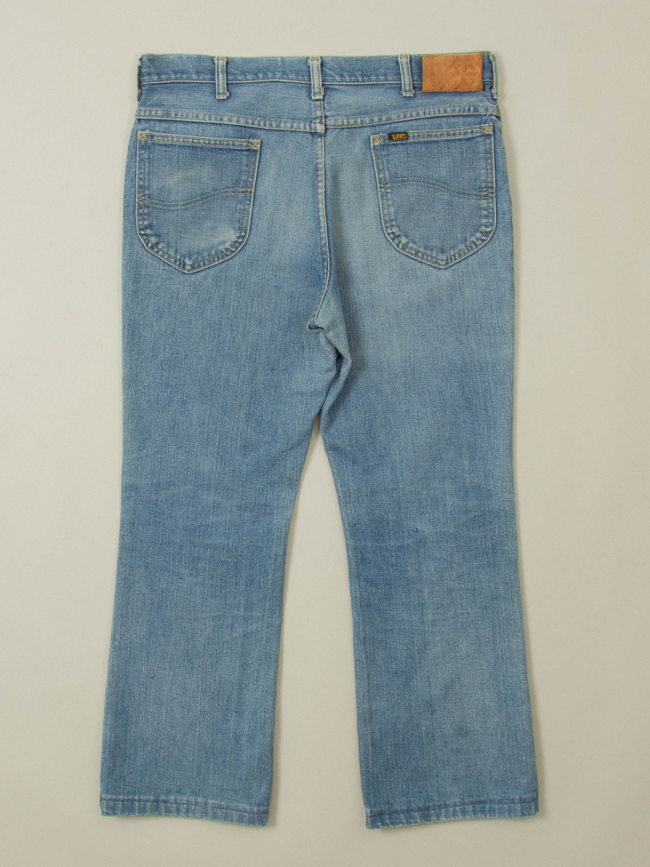 Vtg 1970s Lee Bootcut Jeans - Made in USA (36x27) - Image 4
