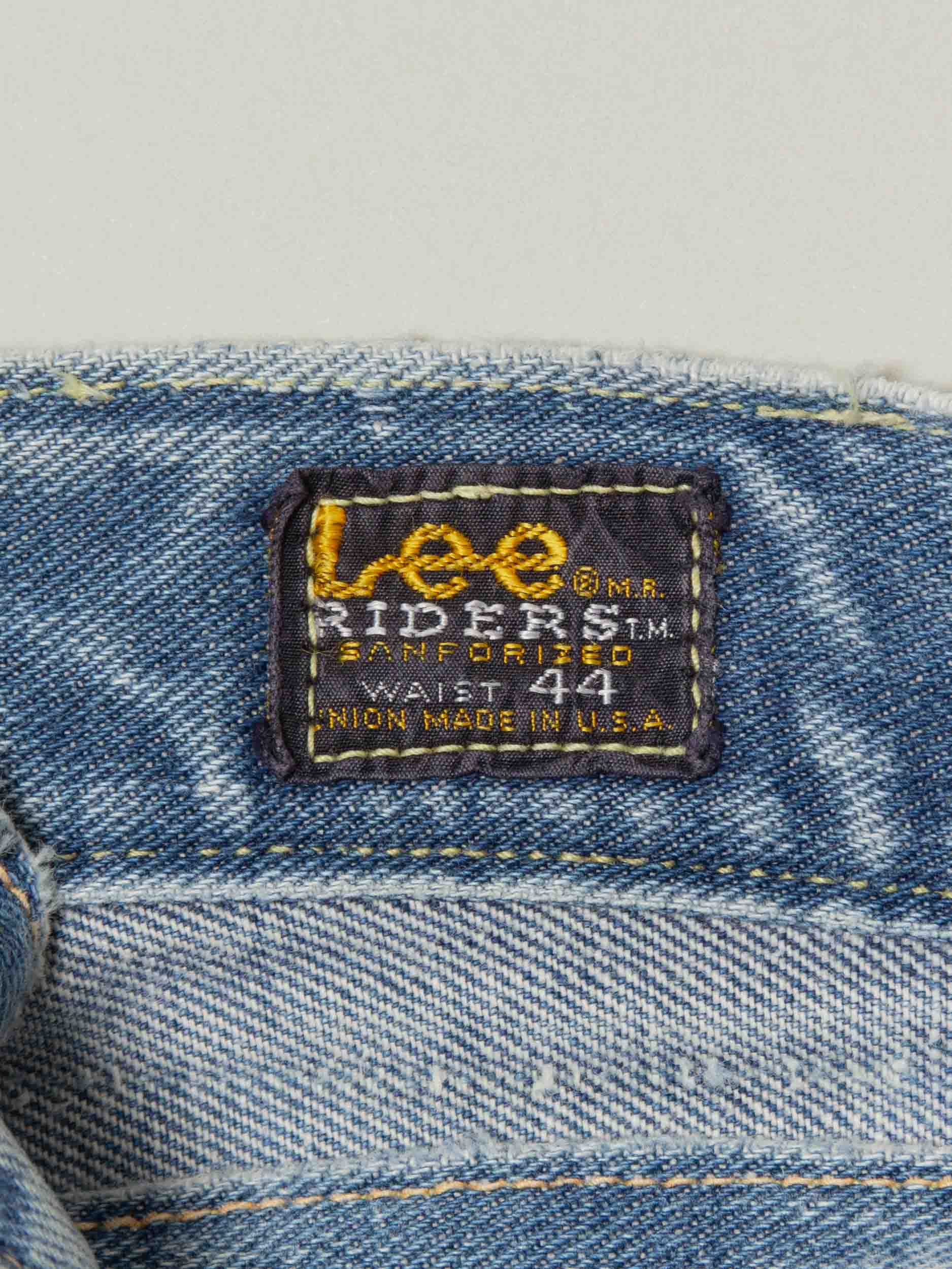 Vtg 1970s Lee Riders Jeans - Made in USA (44x28) - Image 2