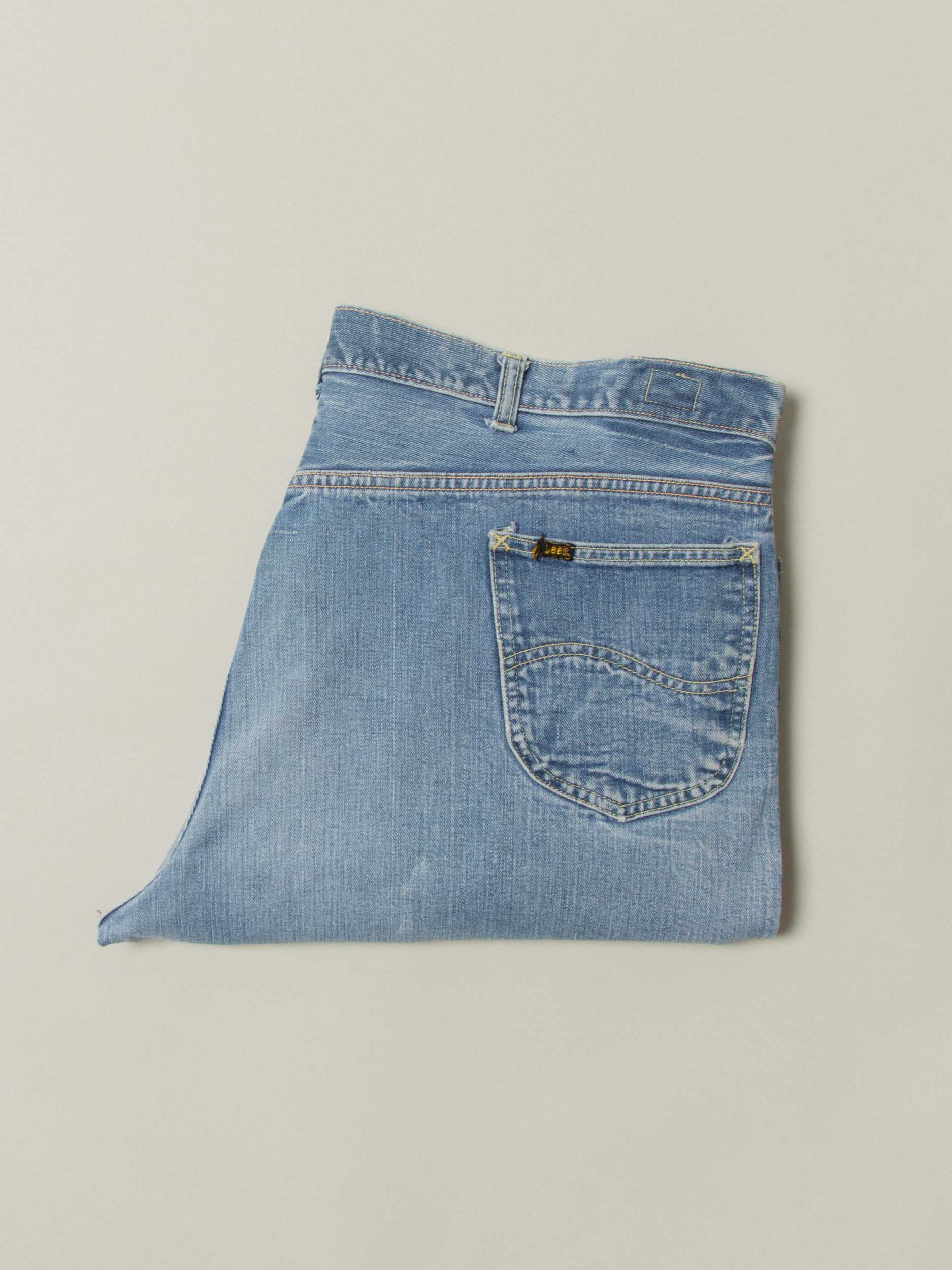 Vtg 1970s Lee Riders Jeans - Made in USA (44x28) - Image 7
