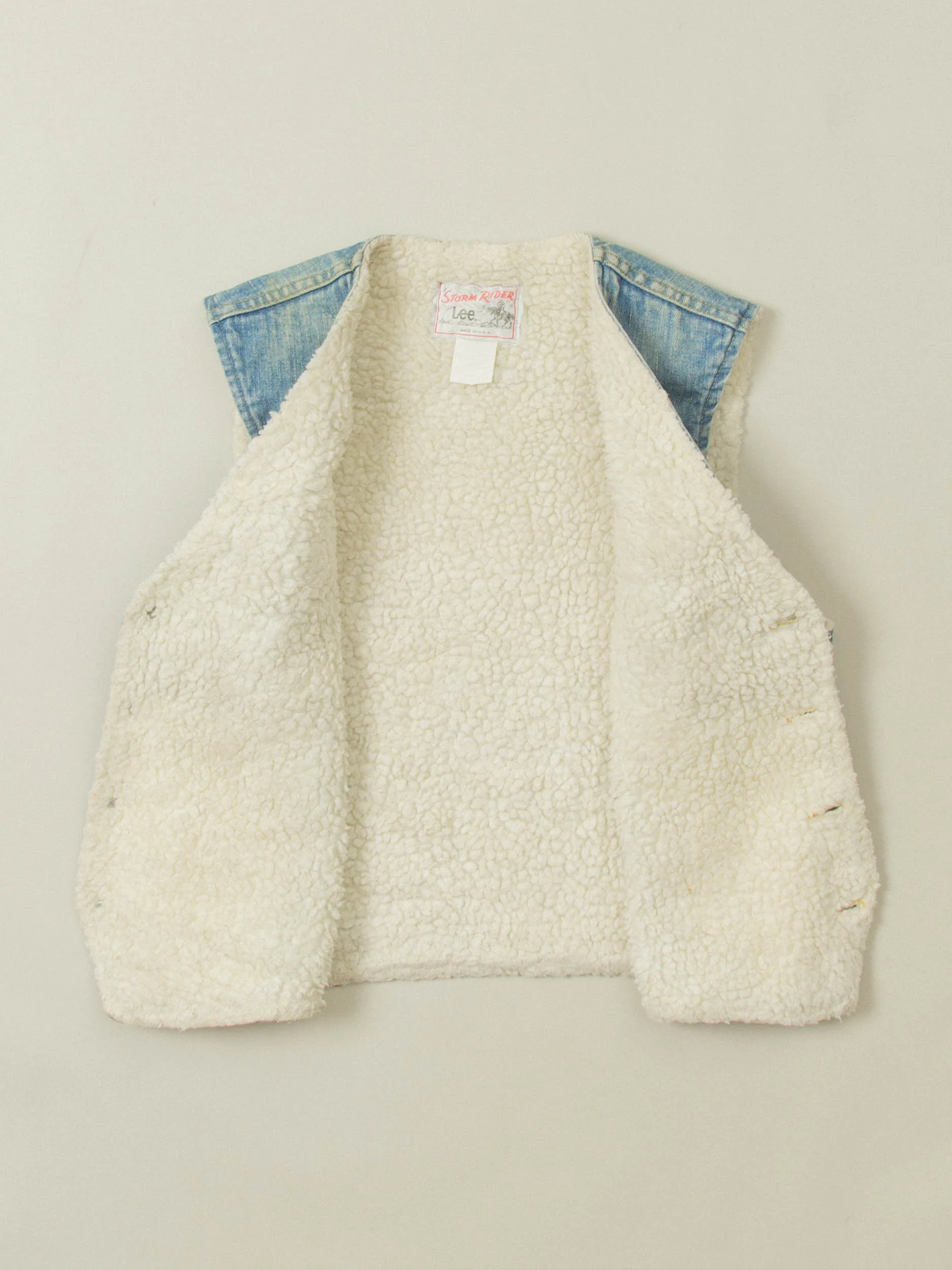 Vtg 1970s Lee Storm Rider Cat-eye Vest – Made in USA (L) - Image 4
