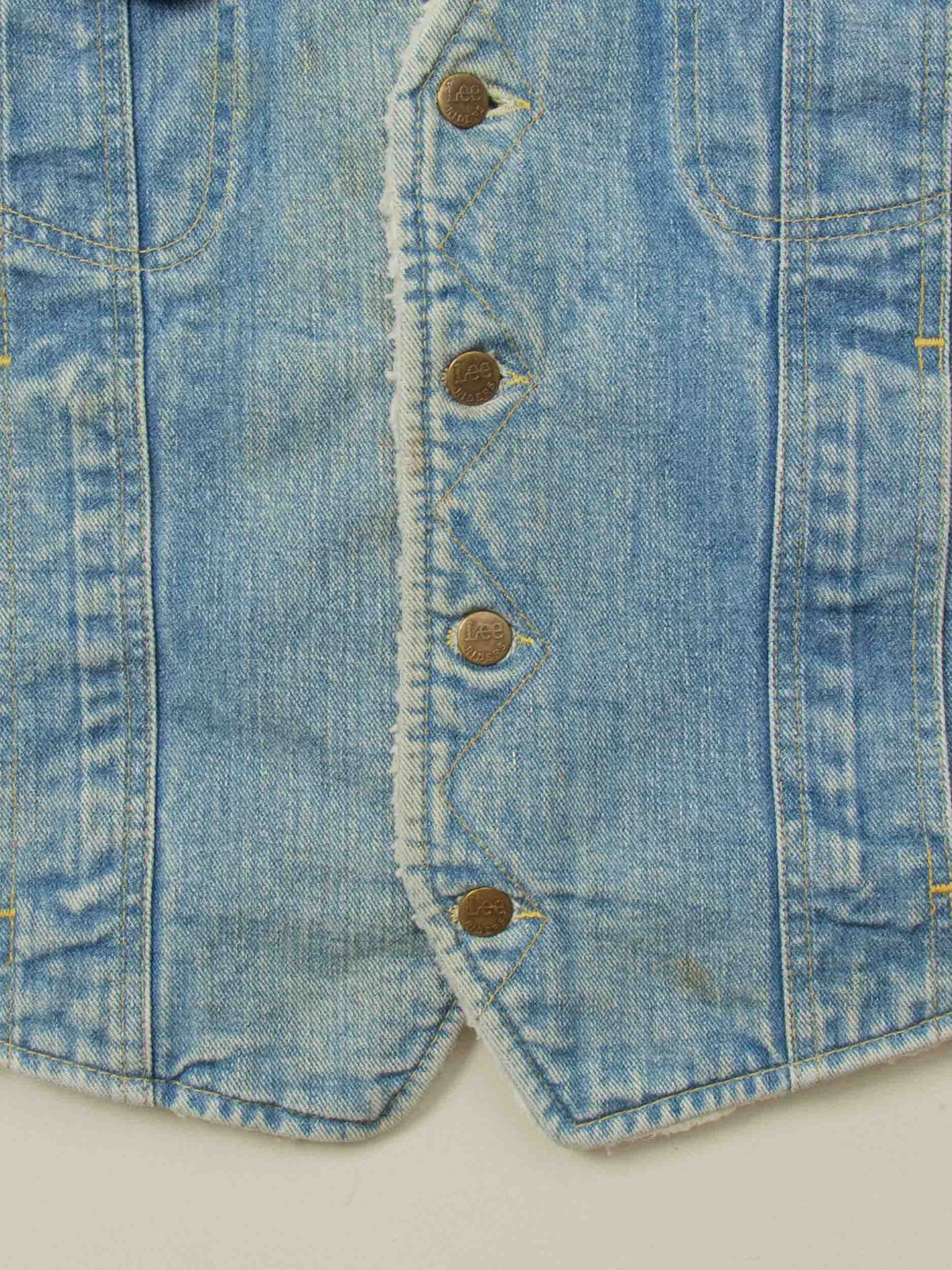 Vtg 1970s Lee Storm Rider Cat-eye Vest – Made in USA (L) - Image 5