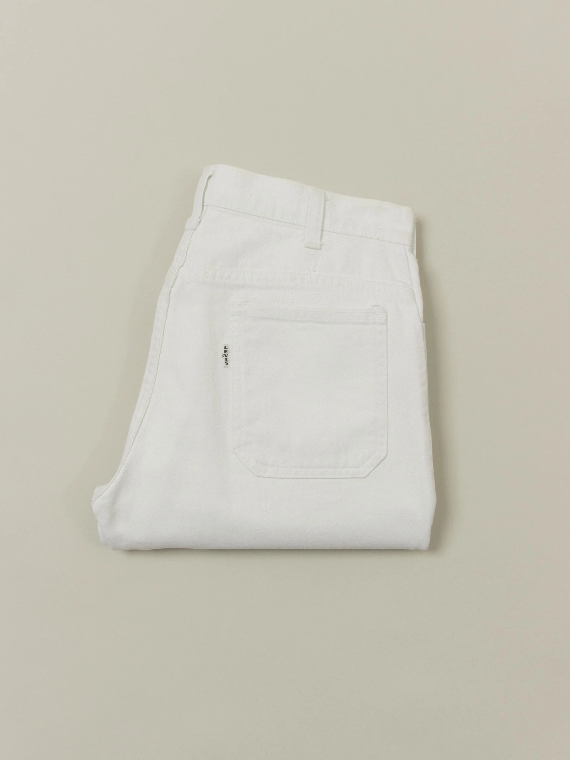 Vtg 1970s Levi's Big E White Tab Jeans (30x28) - Image 5