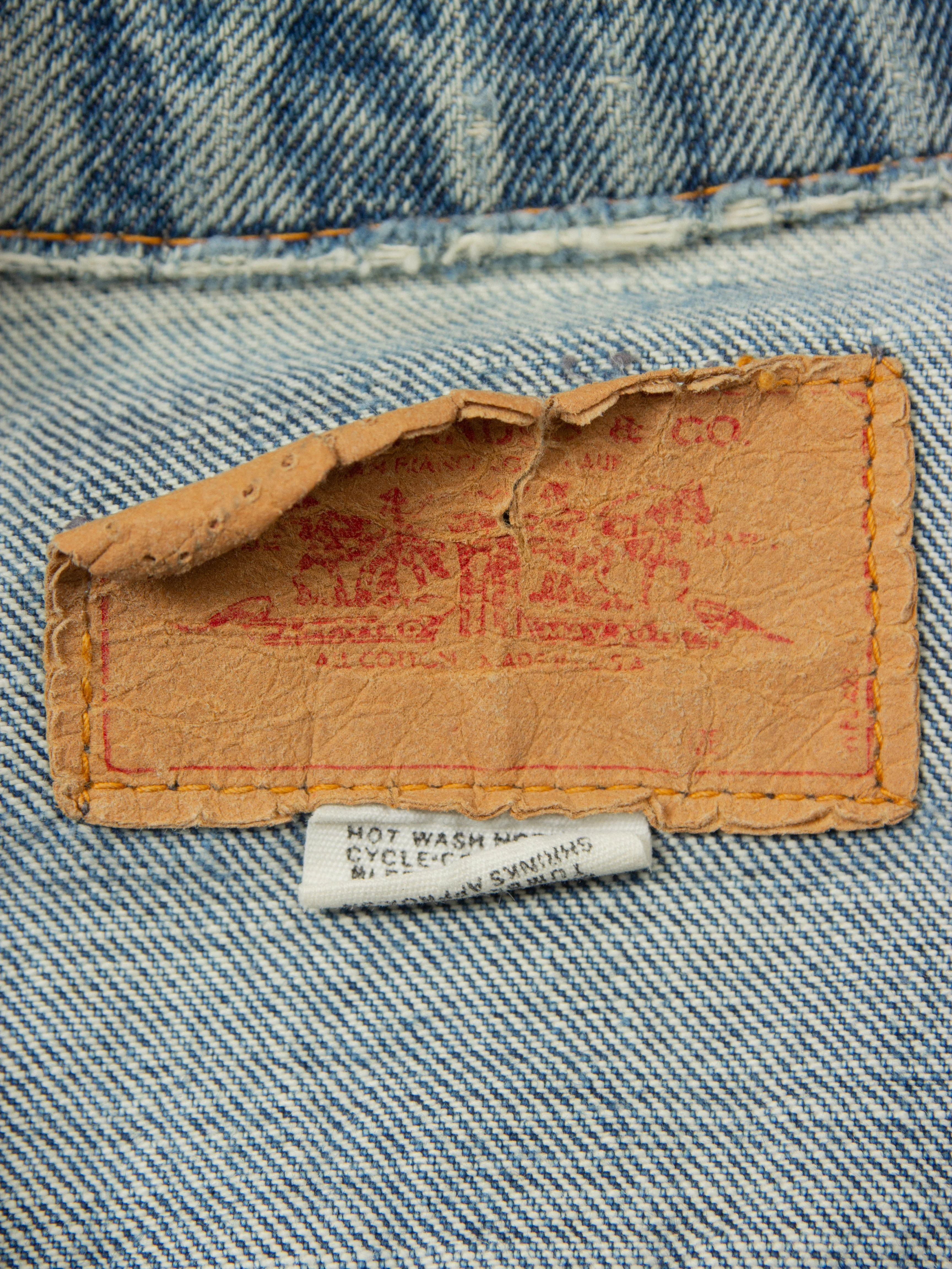 Vtg 1970s Levi's Denim Trucker Jacket - Made in USA (S) - Image 8