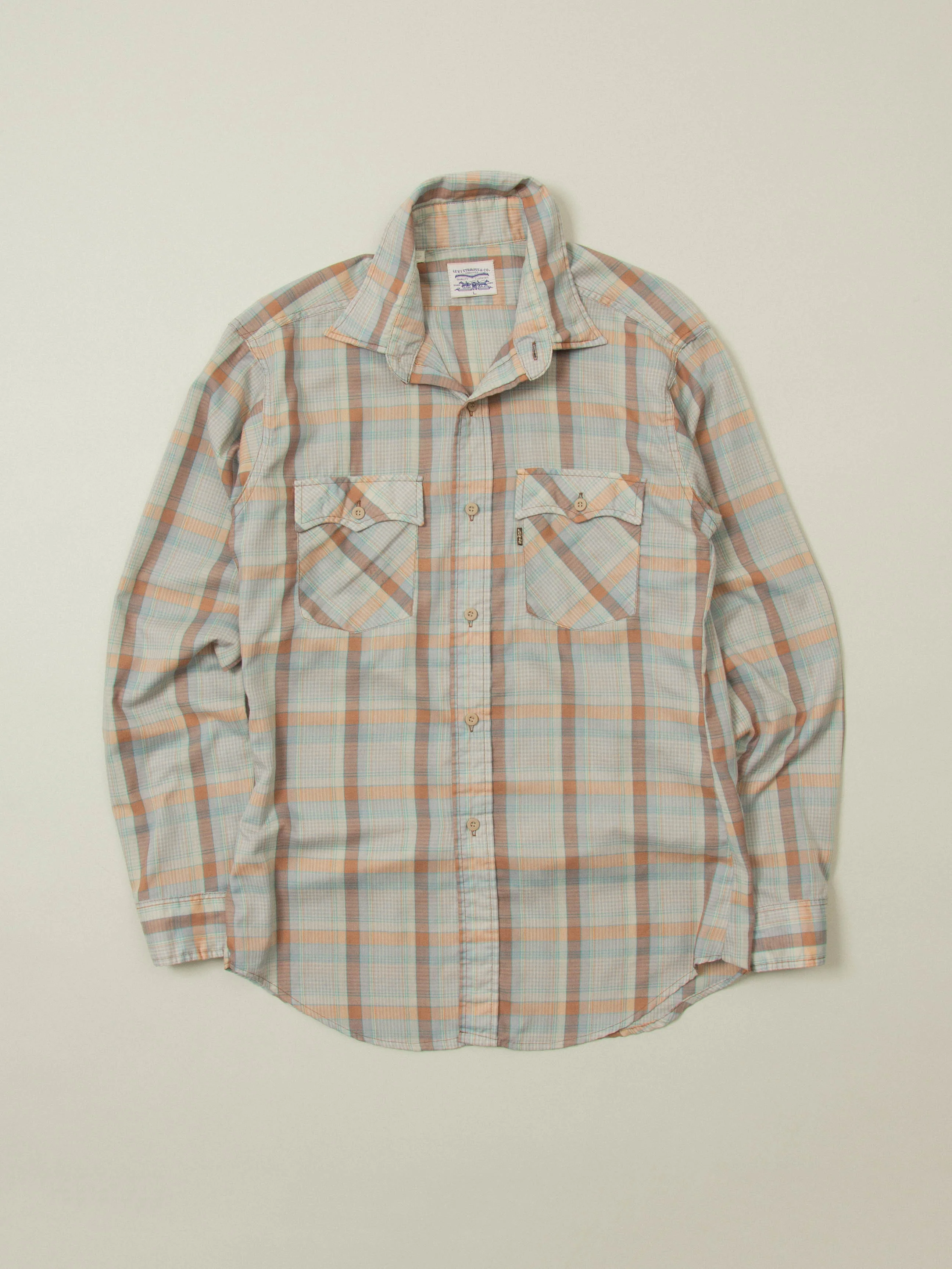 Vtg 1970s Levi's Western Shirt - Made in USA (M/L)