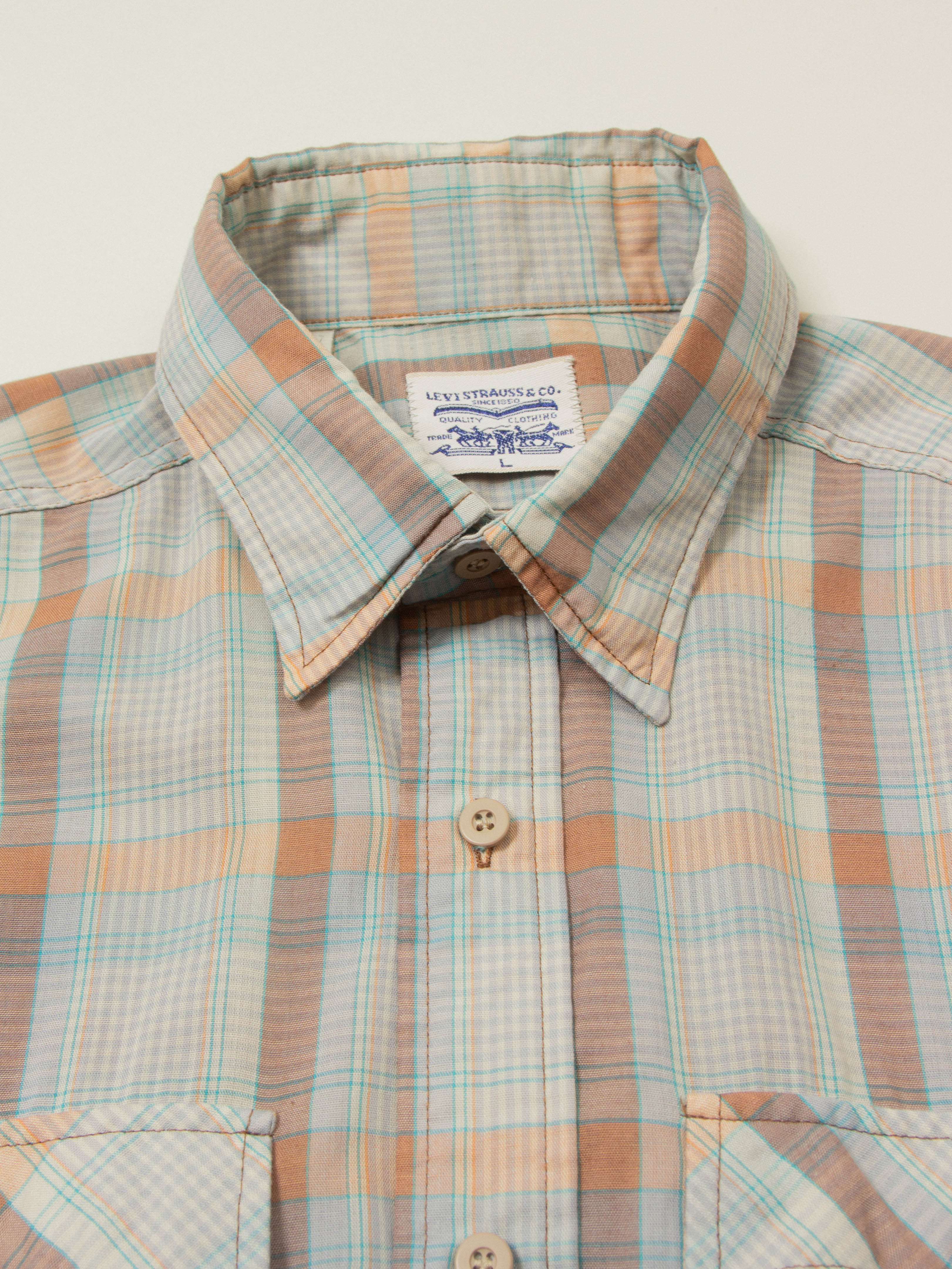 Vtg 1970s Levi's Western Shirt - Made in USA (M/L) - Image 2