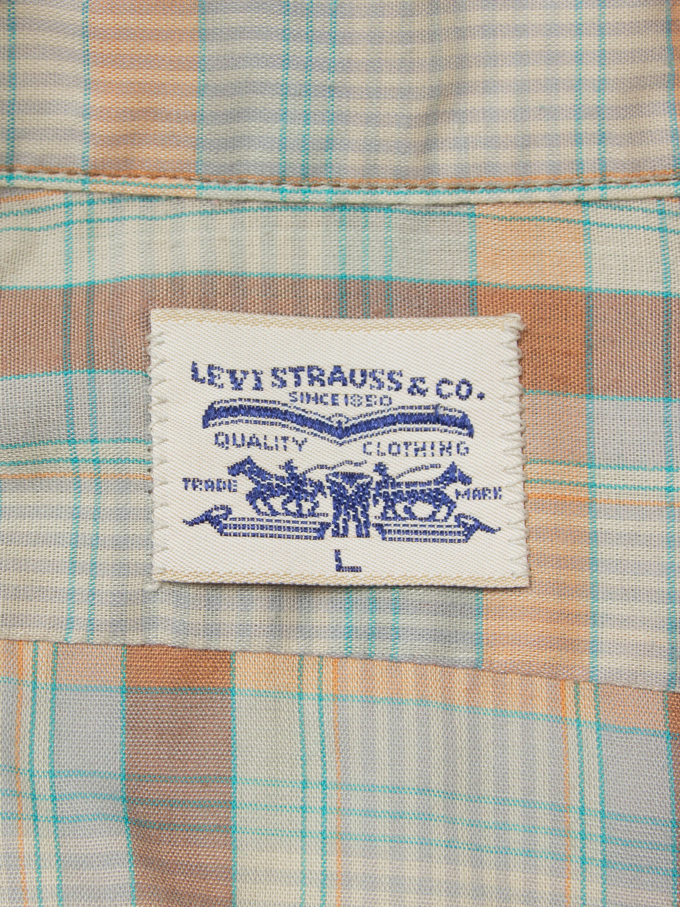 Vtg 1970s Levi's Western Shirt - Made in USA (M/L) - Image 5