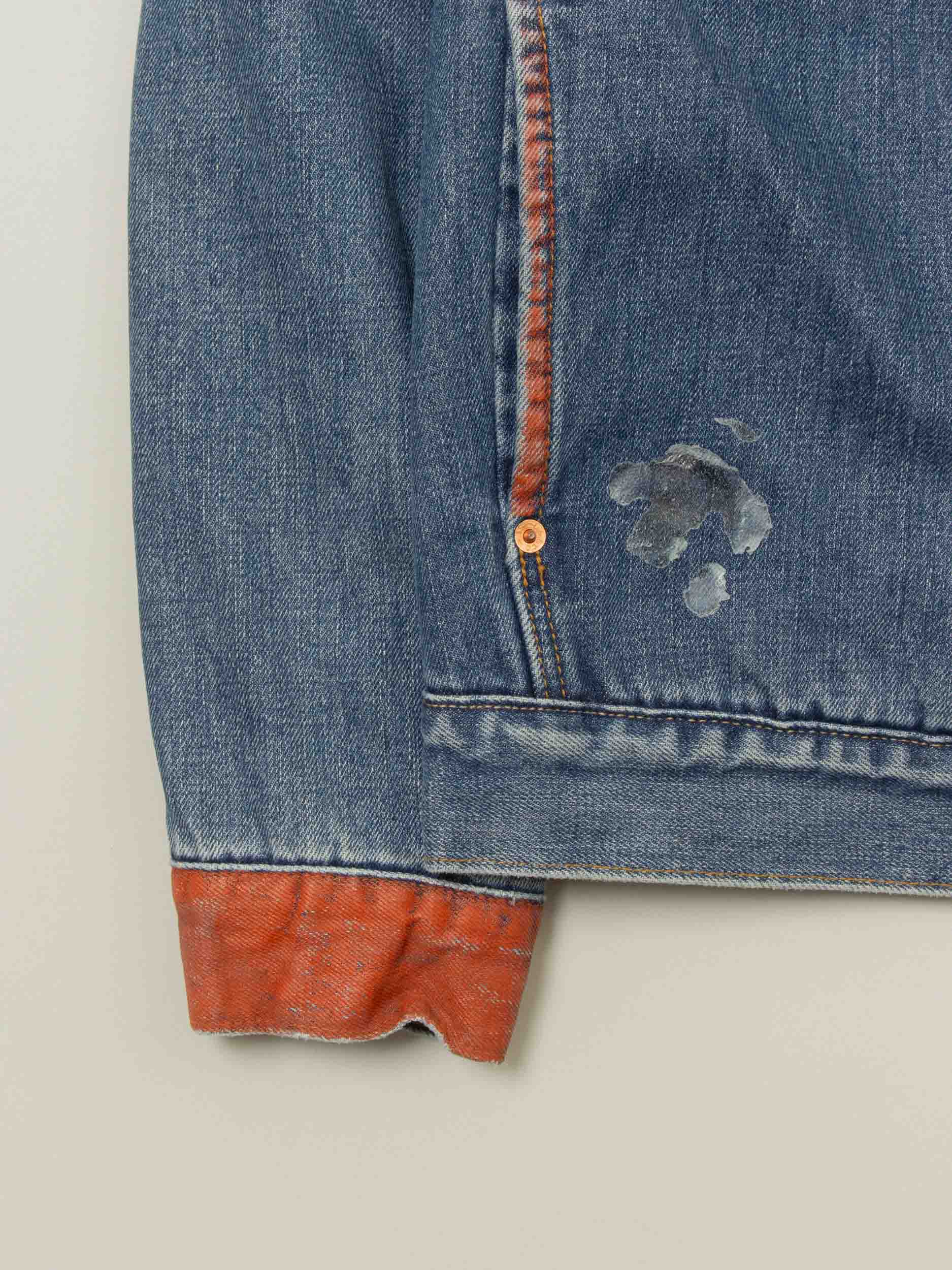 Vtg 1970s Lined Levi's Denim Jacket (S/M) - Image 5