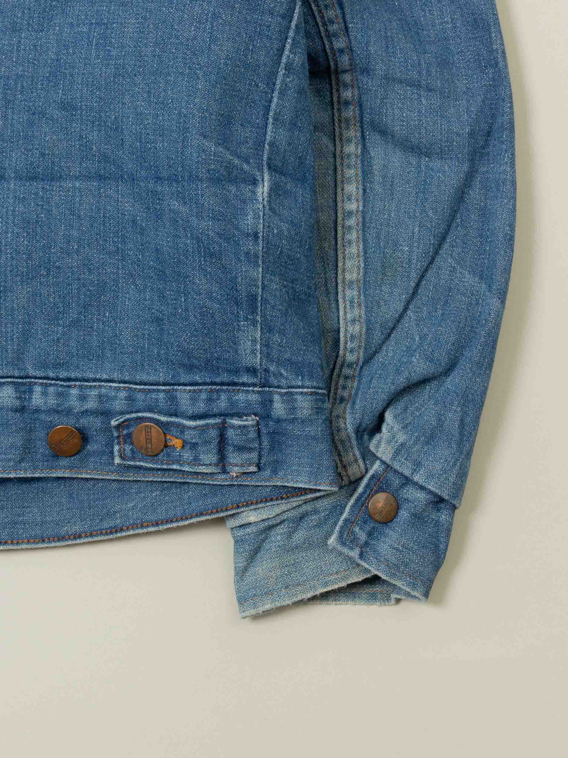 Vtg 1970s Maverick Lined Denim Jacket – Made in USA (S/M) - Image 7