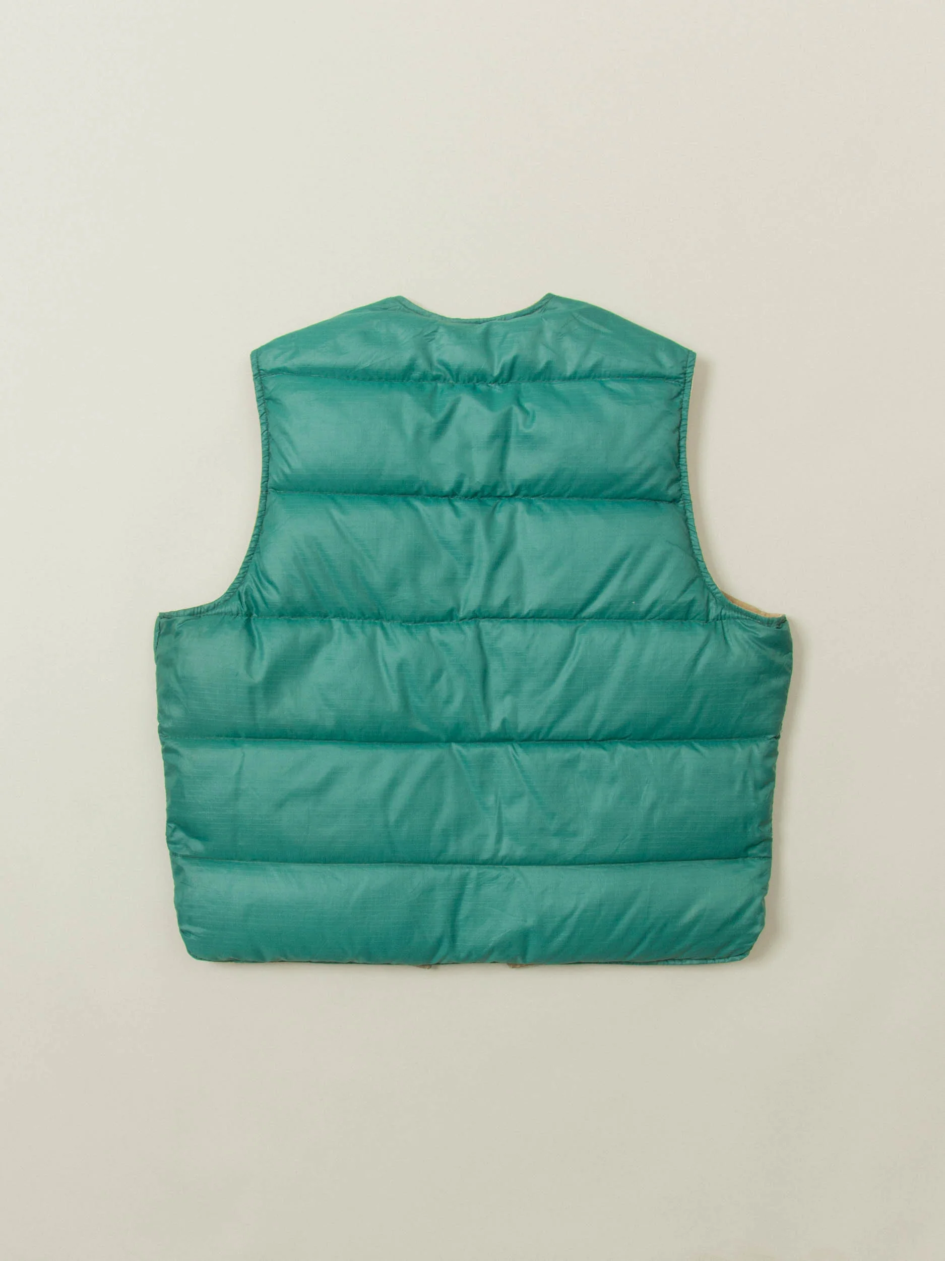 Vtg 1970s Reversible Eddie Bauer Down Vest - Made in USA (L) - Image 7