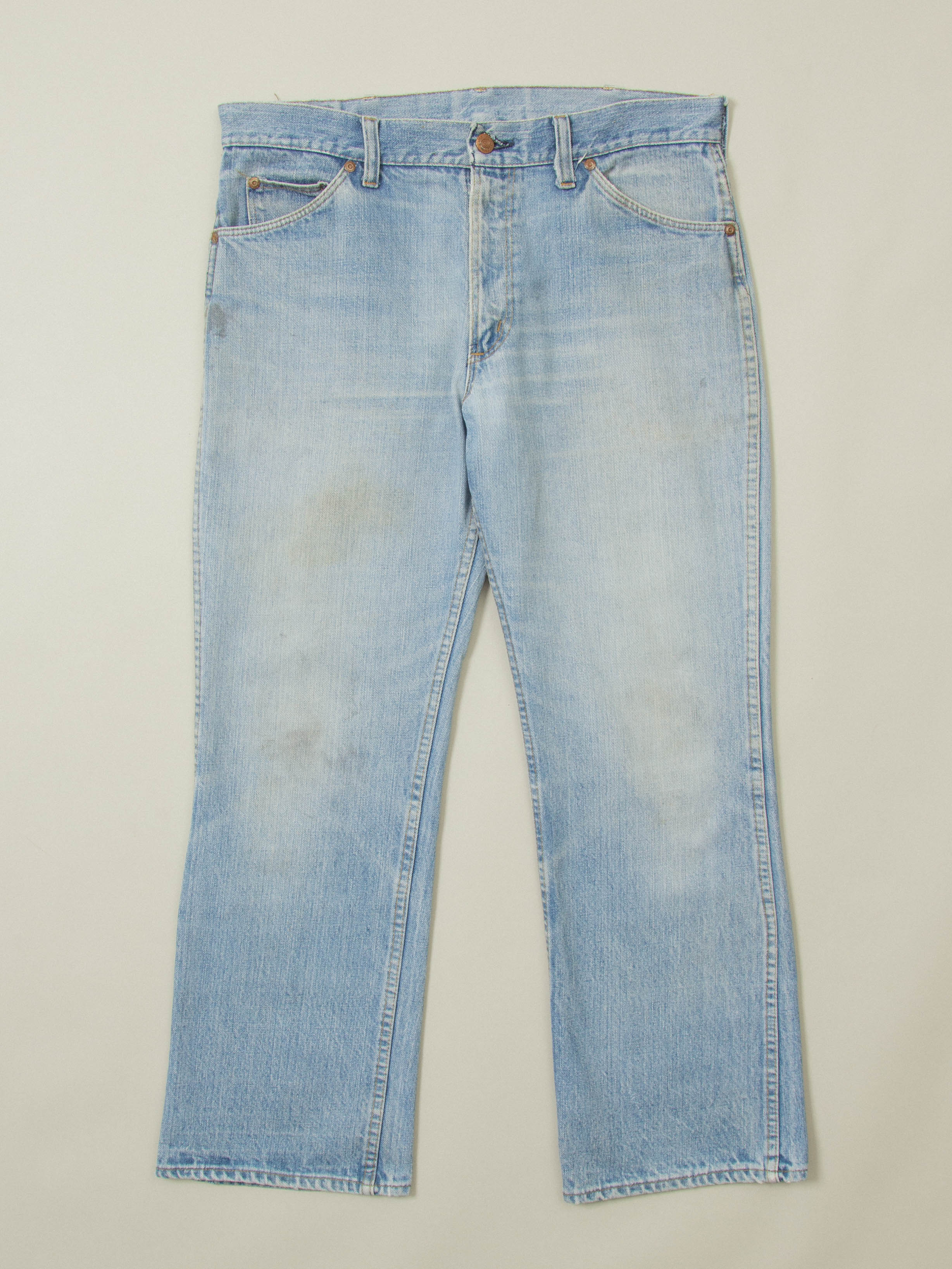 Vtg 1970s Roebucks Bootcut Jeans - Made in USA (34x28)