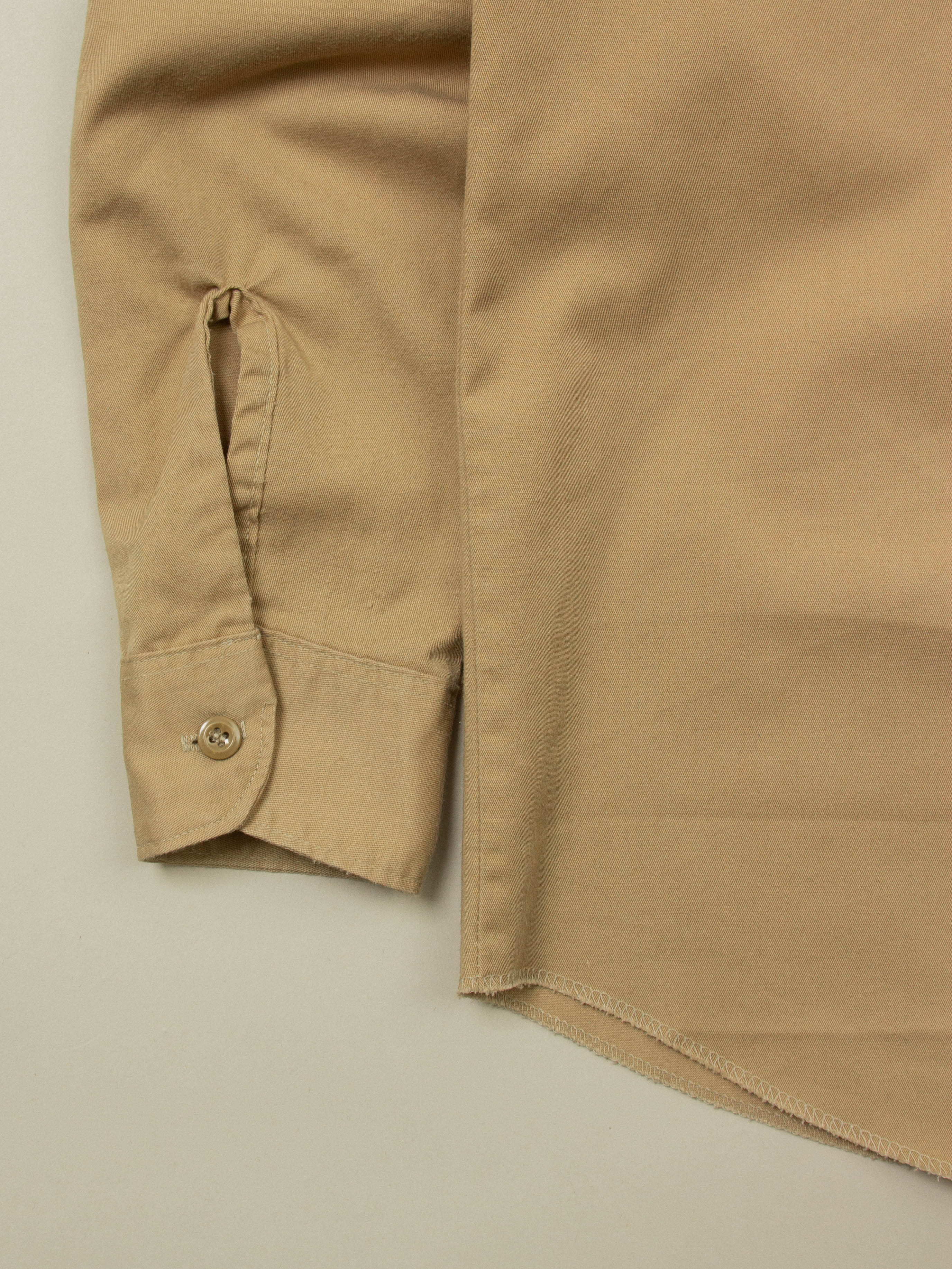 Vtg 1970s Sears Khaki Shirt (S) - Image 5
