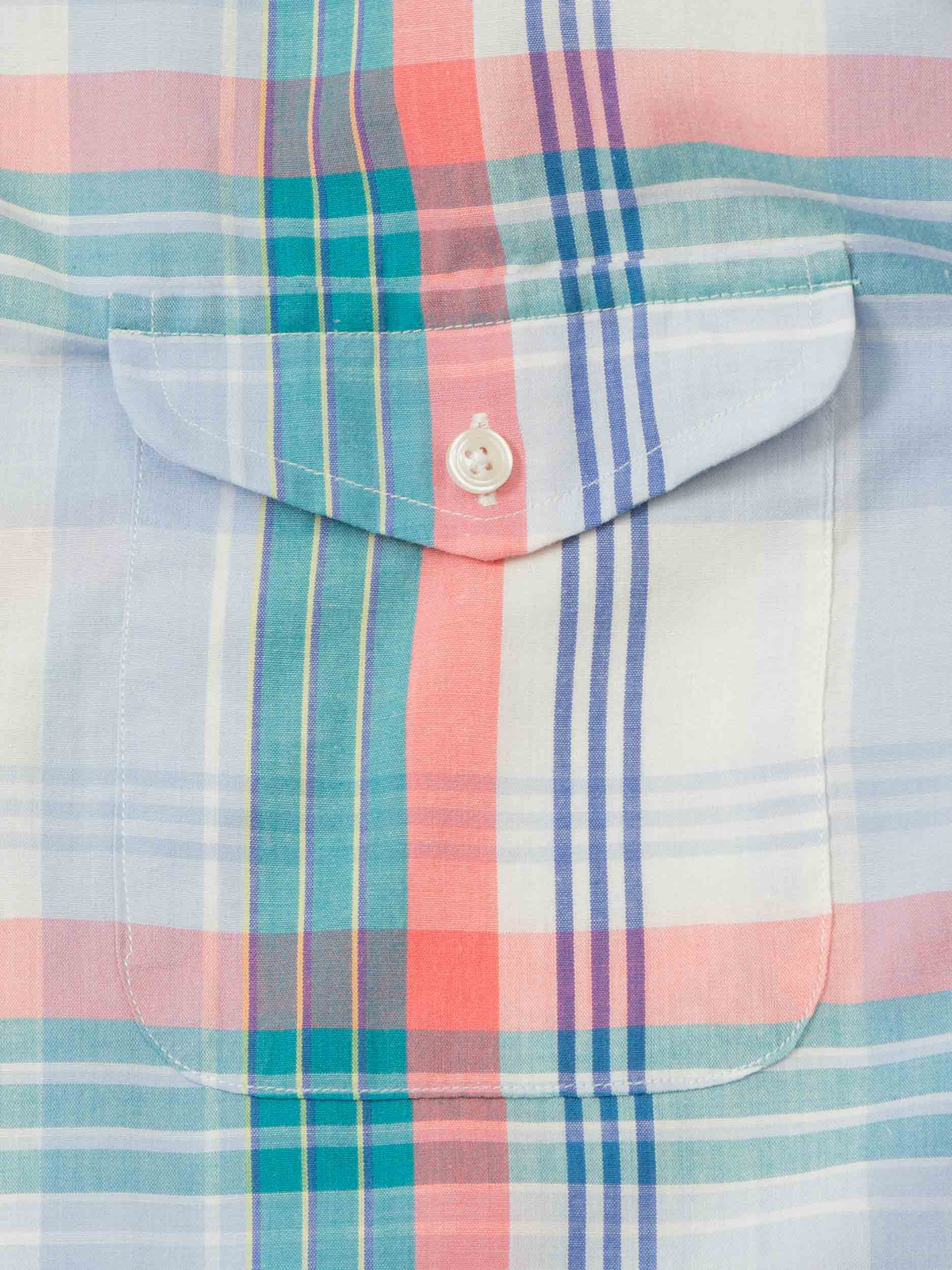 Vtg 1970s Short Sleeve Shirt - Made in USA (L) - Image 4