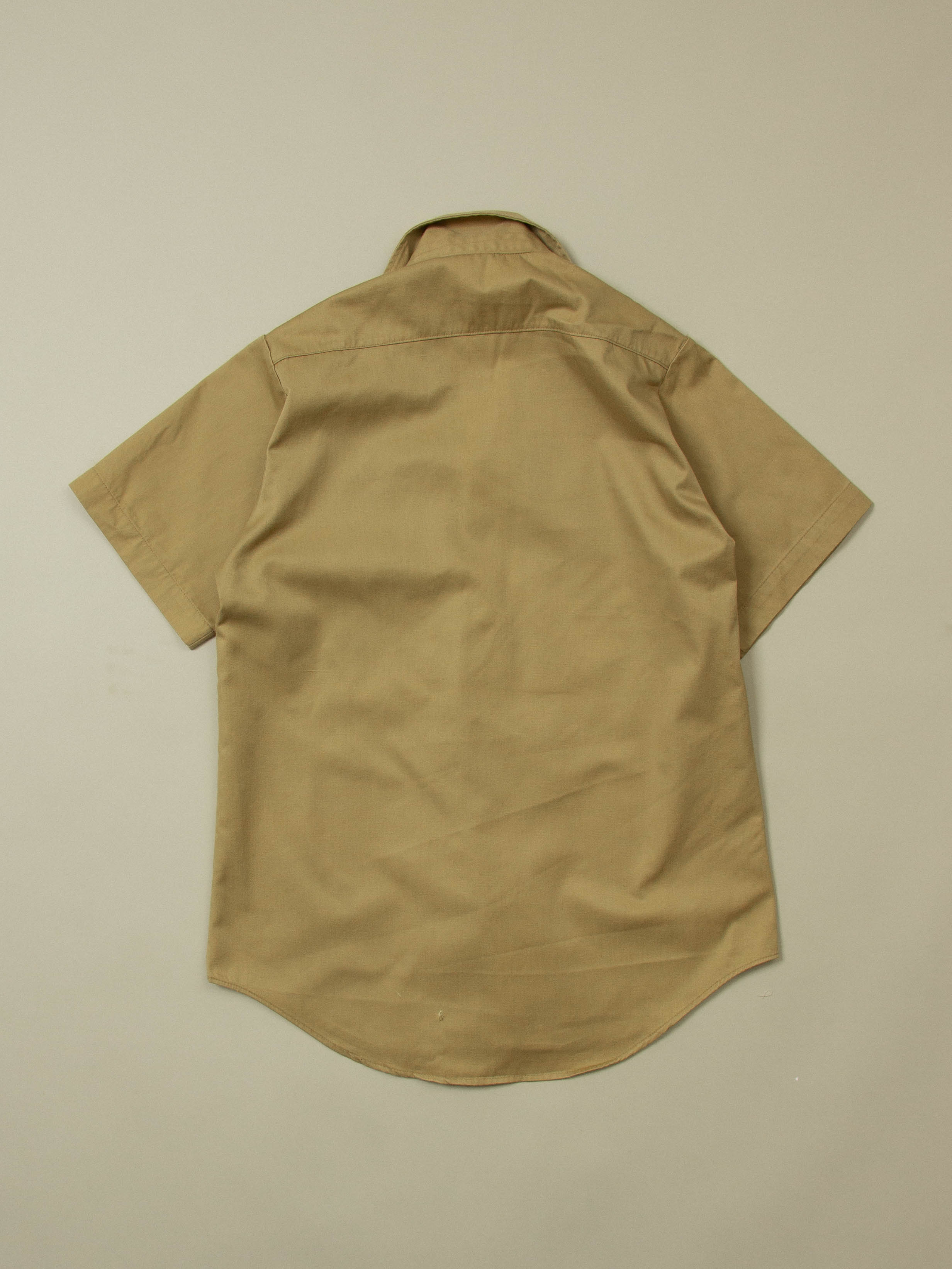 Vtg 1970s US Army Short Sleeve Officer Shirt (S) - Image 5