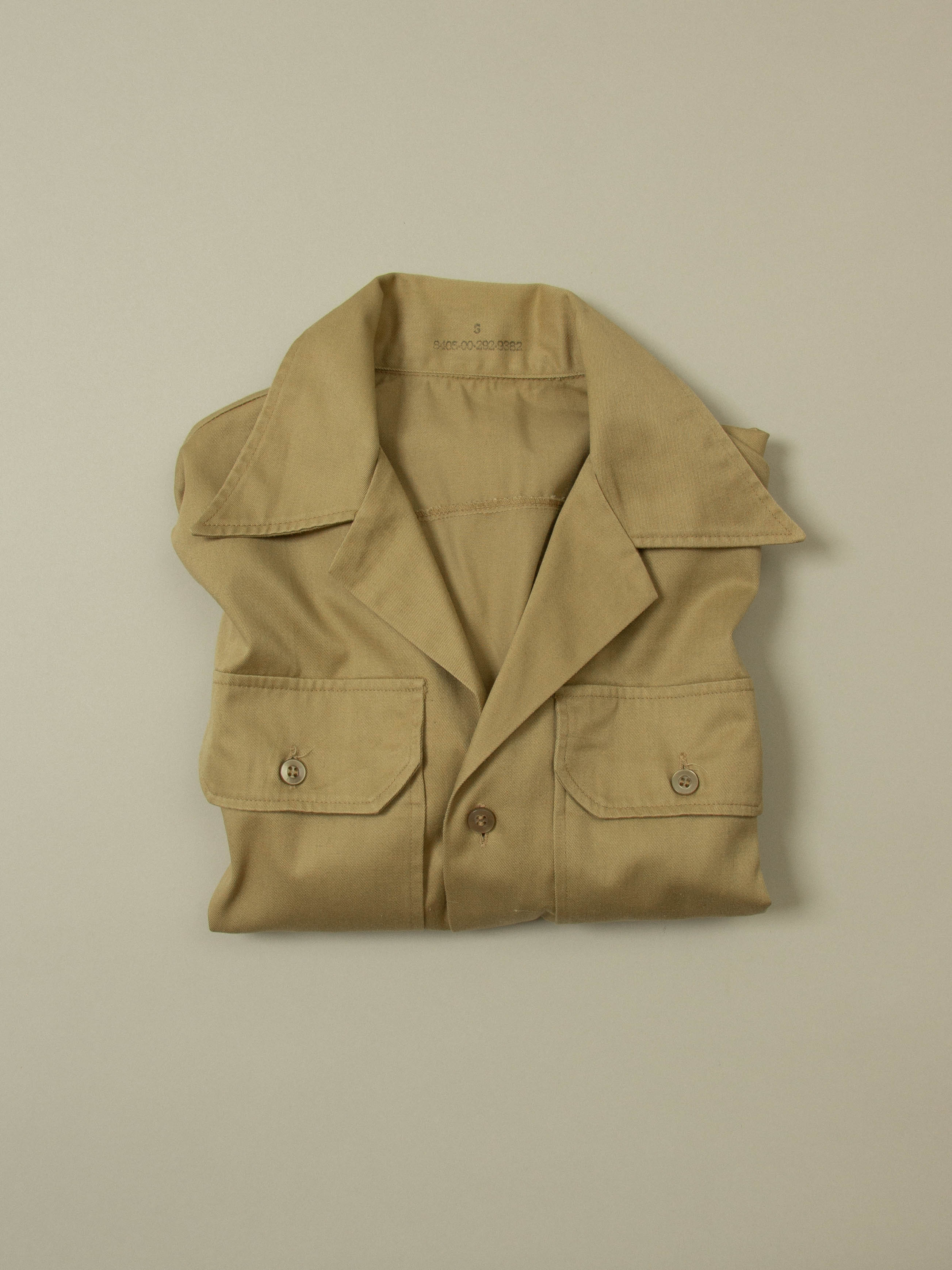 Vtg 1970s US Army Short Sleeve Officer Shirt (S) - Image 6